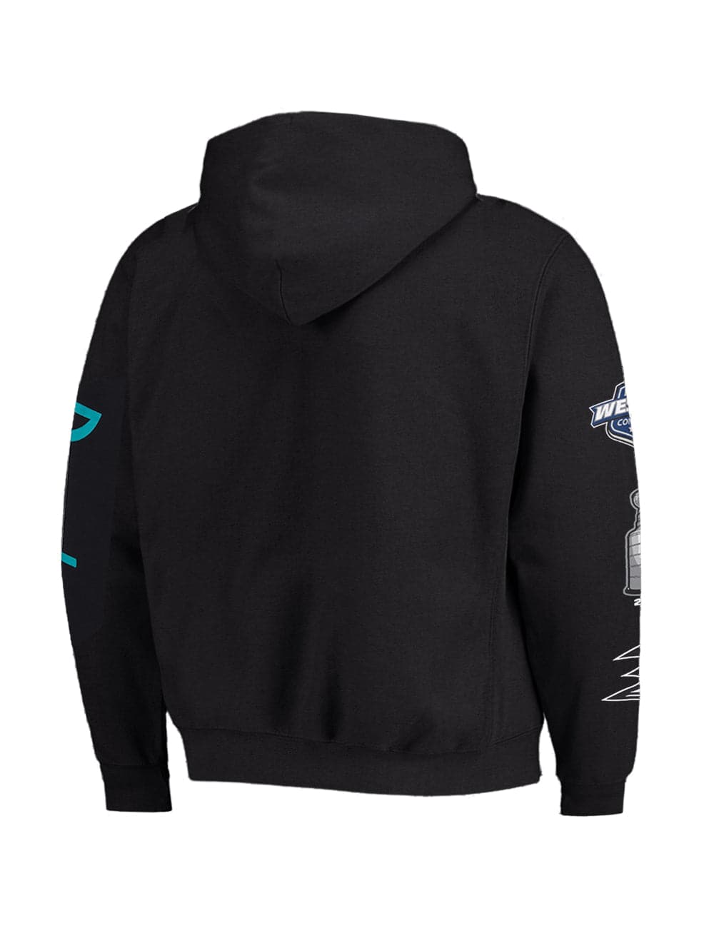 Majestic Athletic Jumpers Anaheim Mighty Ducks Majestic NHL Wordmark Vintage Hoodie Jumper - Faded Black