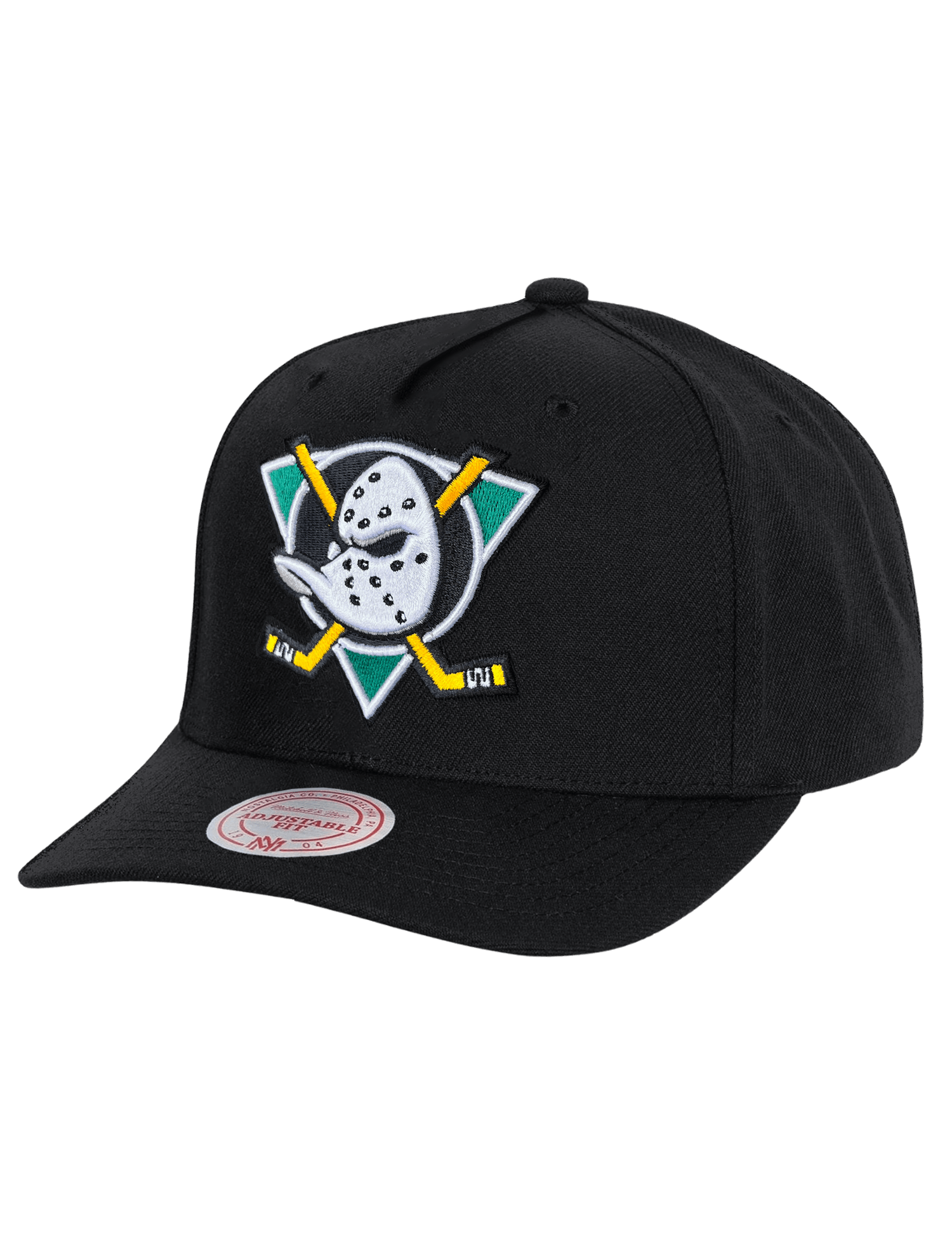 Mitchell And Ness Caps Anaheim Mighty Ducks Mitchell & Ness NHL MVP Snapback Hat - Black