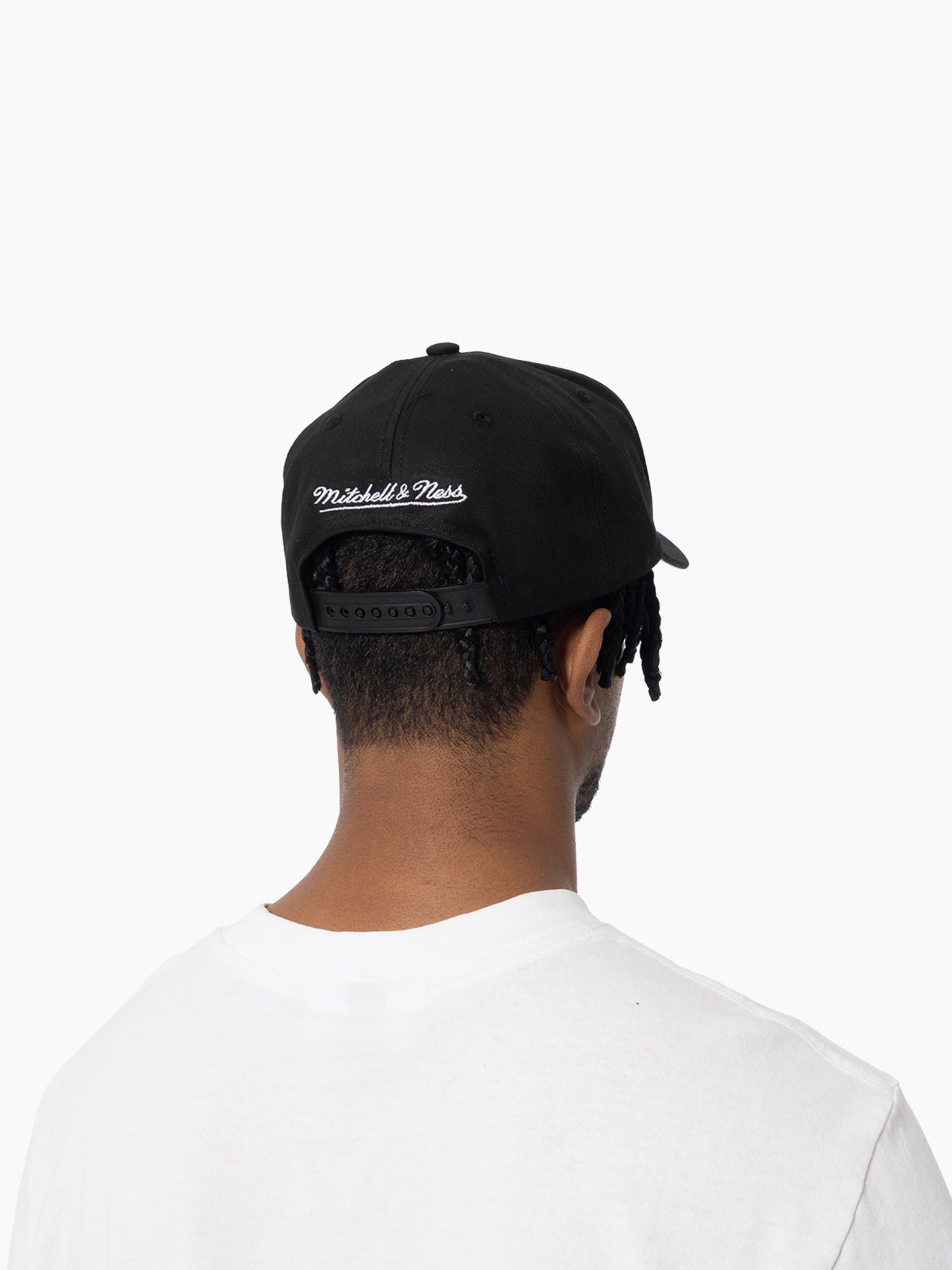 Mitchell And Ness Caps Anaheim Mighty Ducks Mitchell & Ness NHL Team Pro Pinch Snapback Hat - Black
