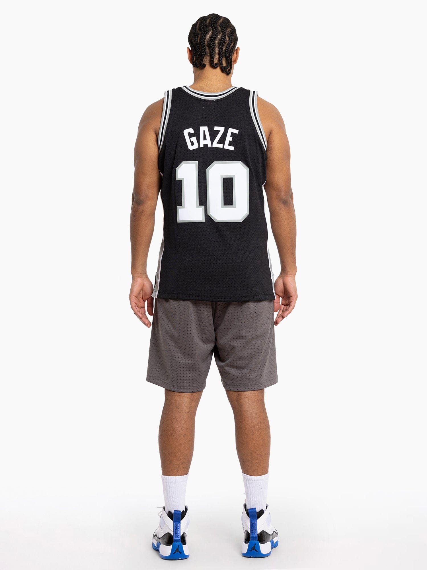 Mitchell And Ness Jerseys Andrew Gaze San Antonio Spurs Mitchell & Ness NBA 98-99 Swingman Jersey - Black