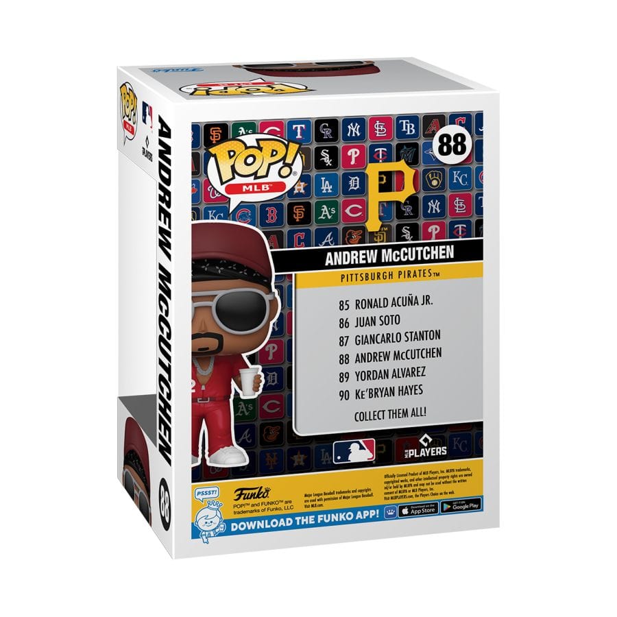 Funko Figures Andrew McCutchen Pittsburgh Pirates Funko MLB Pop Vinyl 3.75" Figure - White