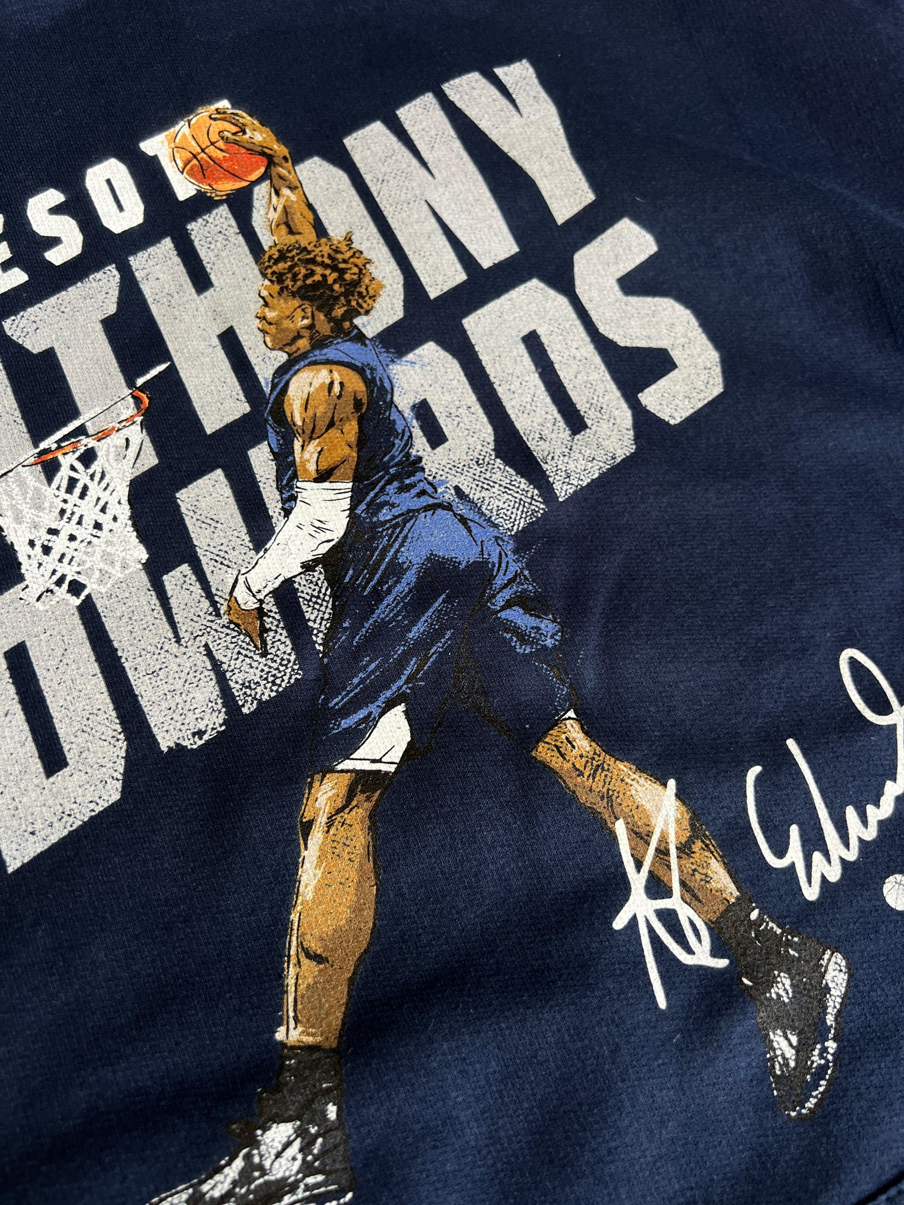 500 Level Jumpers Anthony Edwards Minnesota Timberwolves 500 Level NBA Dunk Hoodie Jumper - Navy