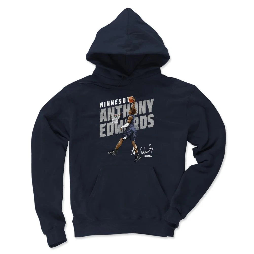 500 Level Jumpers Anthony Edwards Minnesota Timberwolves 500 Level NBA Dunk Hoodie Jumper - Navy