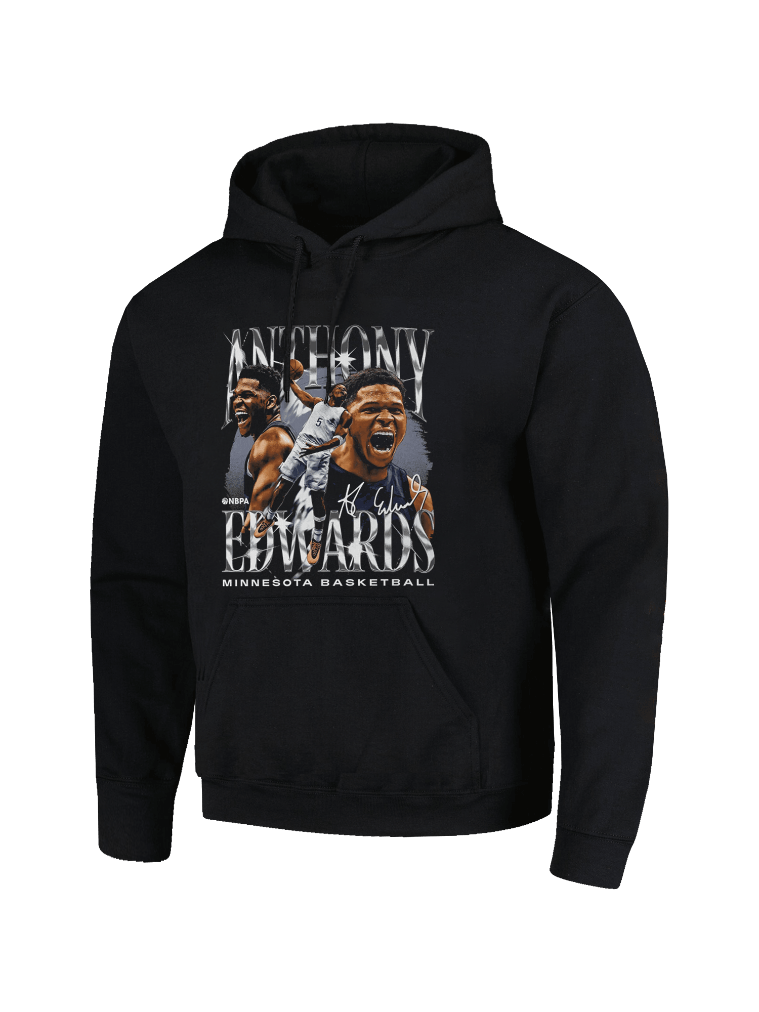 500 Level Jumpers Anthony Edwards Minnesota Timberwolves 500 Level NBA Homage Hoodie Jumper - Black