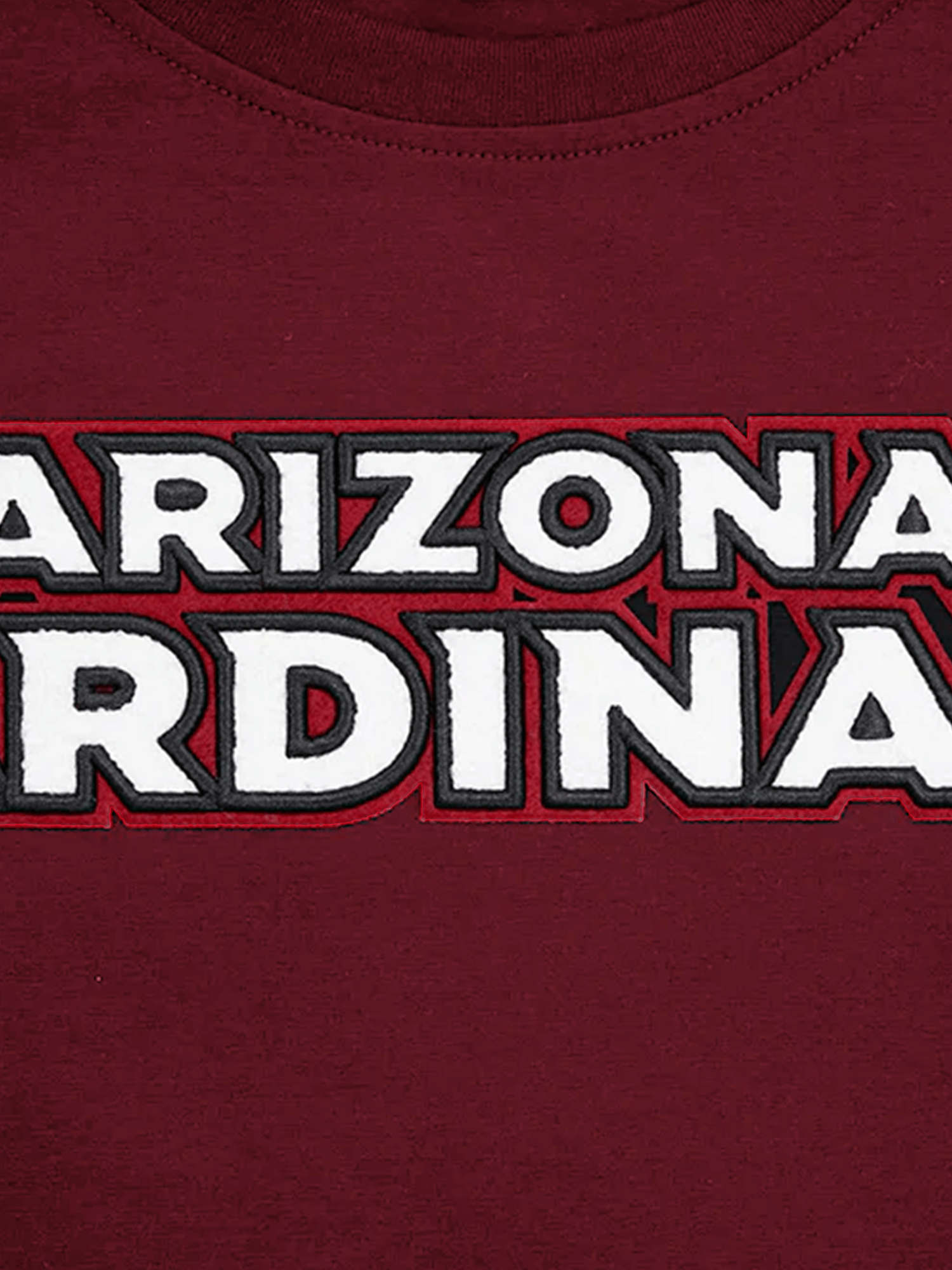 Pro Standard T-Shirts Arizona Cardinals Pro Standard NFL Team Chenille Flex T-Shirt - Dark Red