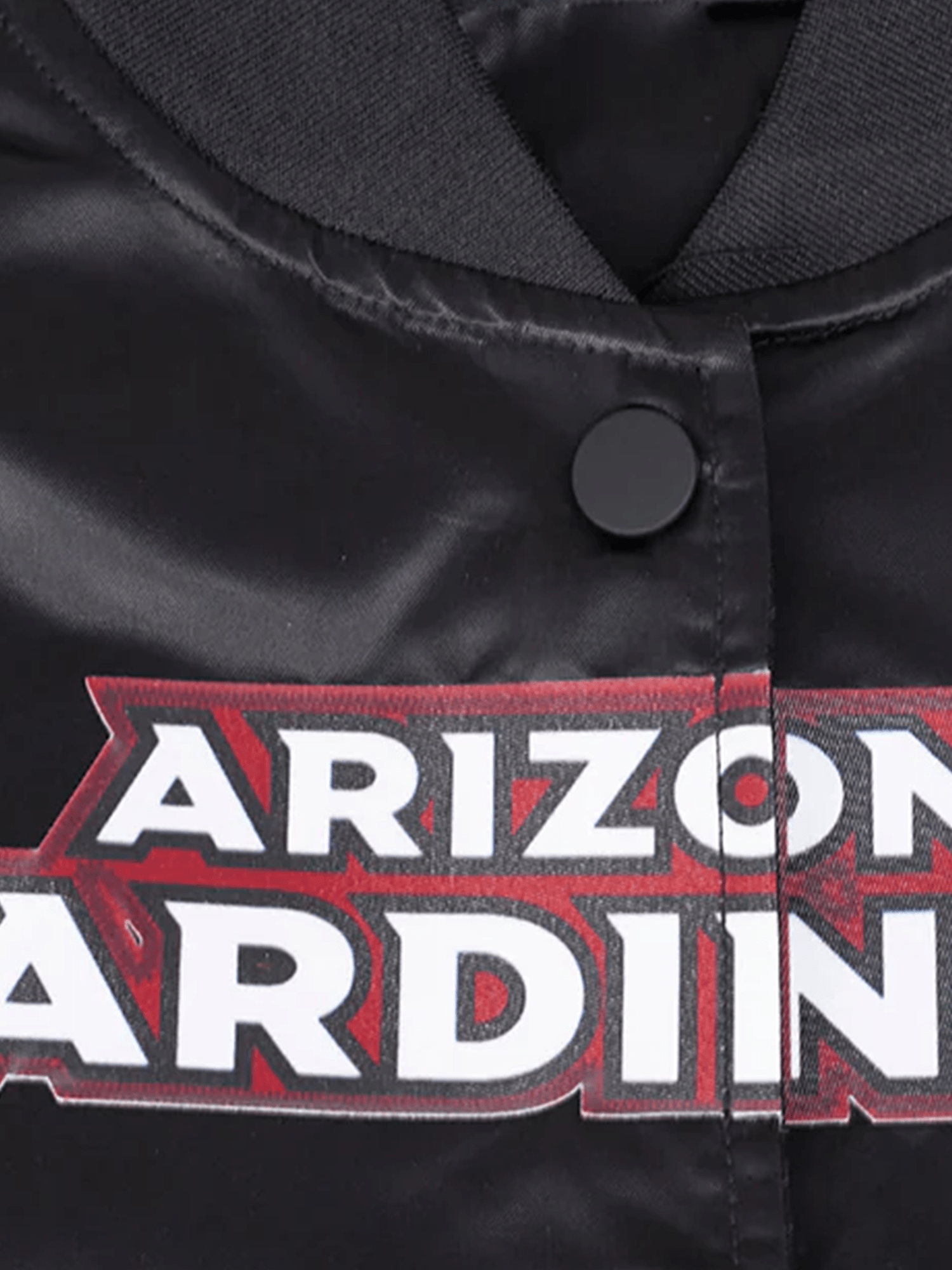 Pro Standard Jackets Arizona Cardinals Pro Standard NFL Team Classic Satin Button Jacket- Black