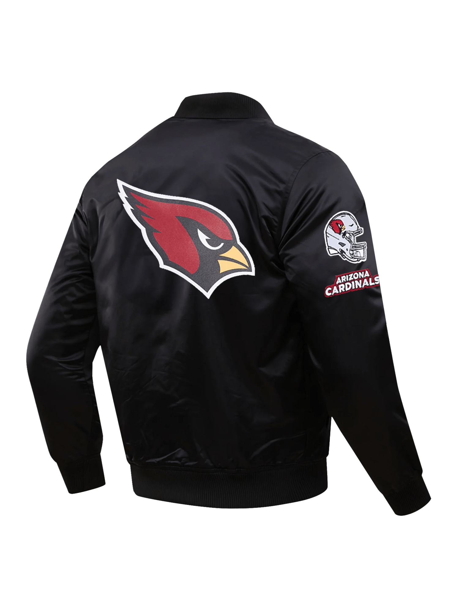 Pro Standard Jackets Arizona Cardinals Pro Standard NFL Team Classic Satin Button Jacket- Black