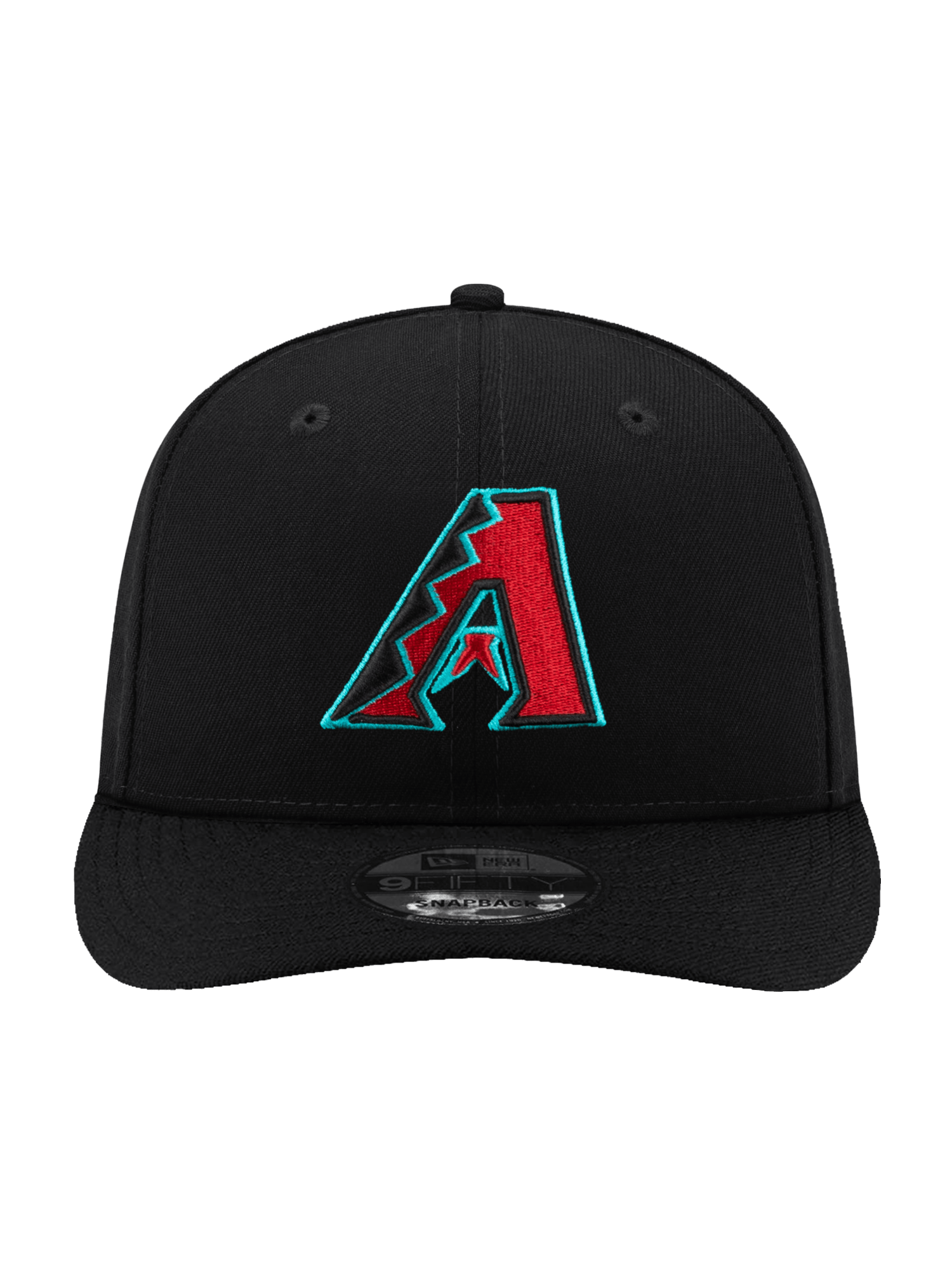 New Era Caps OSFA Arizona Diamondbacks New Era MLB Alt Pre-Curved 9FIFTY Snapback Hat - Black