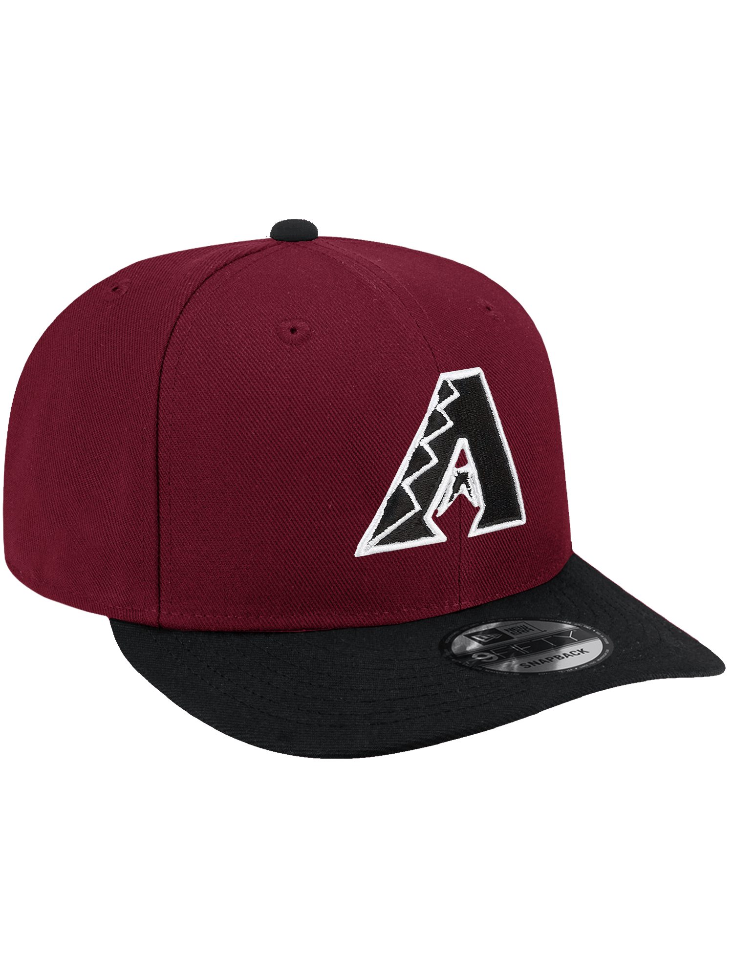 New Era Caps Arizona Diamondbacks New Era MLB Home Mono 9FIFTY Pre-Curved Snapback Hat - Dark Red