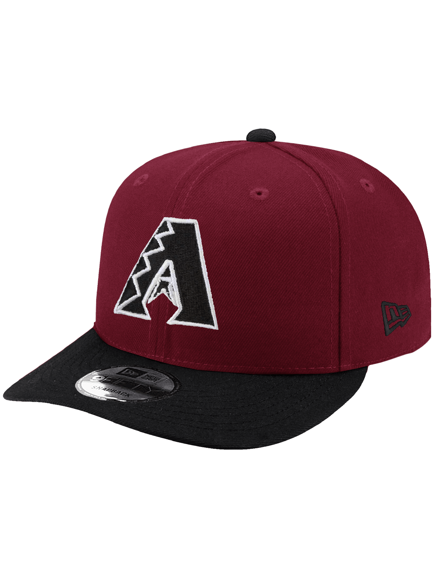 New Era Caps Arizona Diamondbacks New Era MLB Home Mono 9FIFTY Pre-Curved Snapback Hat - Dark Red