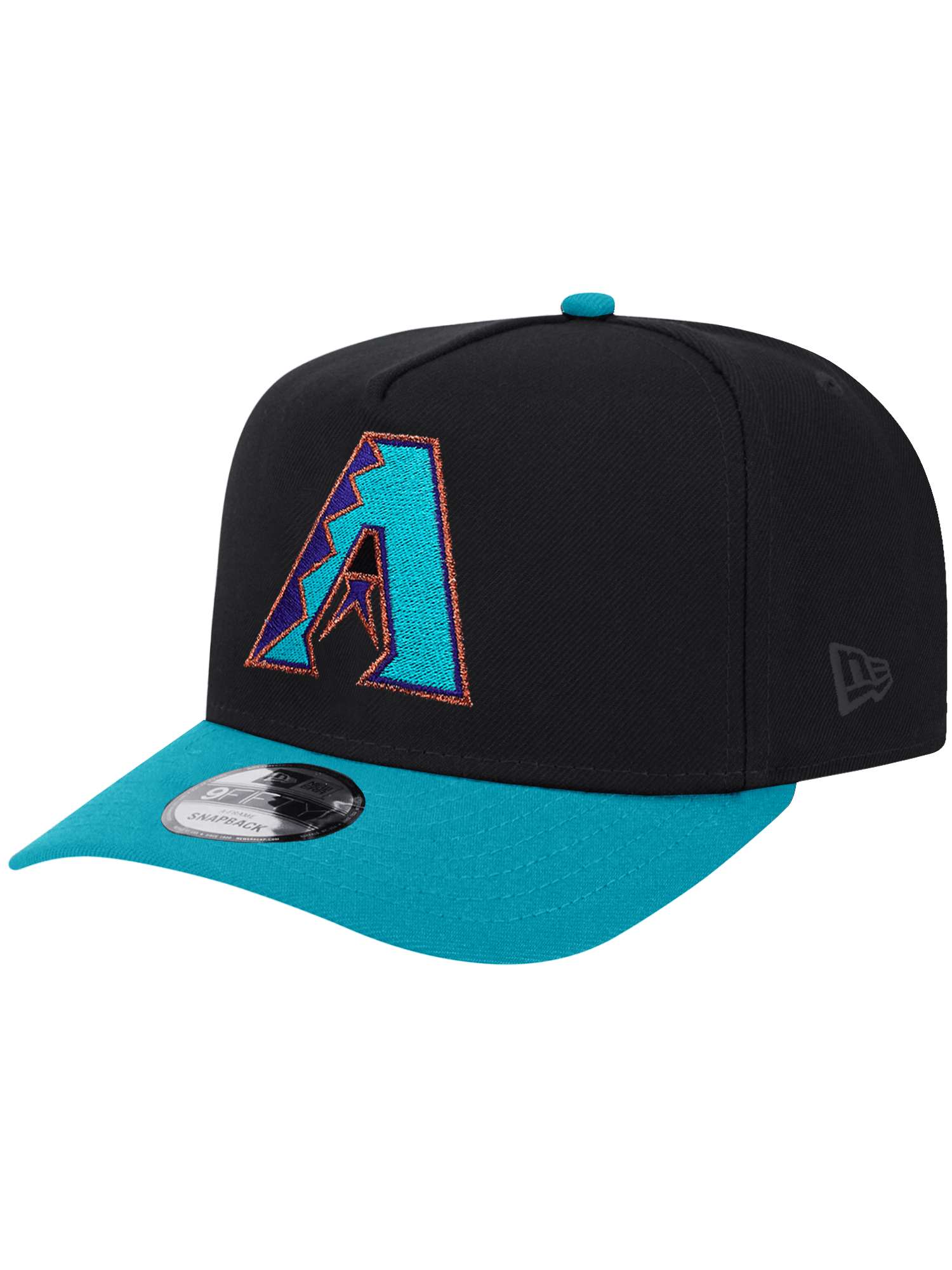 New Era Caps Arizona Diamondbacks New Era MLB Inaugural Pre-Curved 9FIFTY A-Frame Snapback Hat - Black