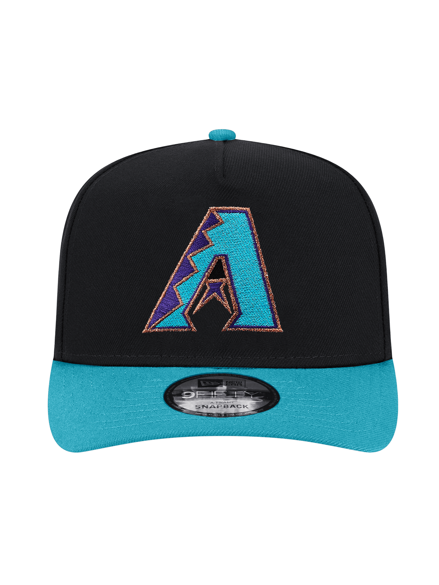 New Era Caps Arizona Diamondbacks New Era MLB Inaugural Pre-Curved 9FIFTY A-Frame Snapback Hat - Black