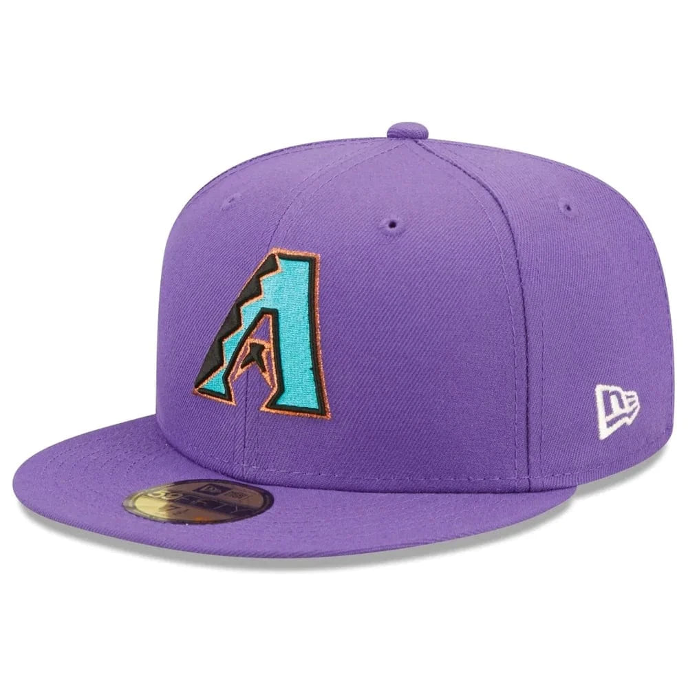 New Era Caps Arizona Diamondbacks New Era MLB Pop Sweat 59FIFTY Fitted Hat - Purple