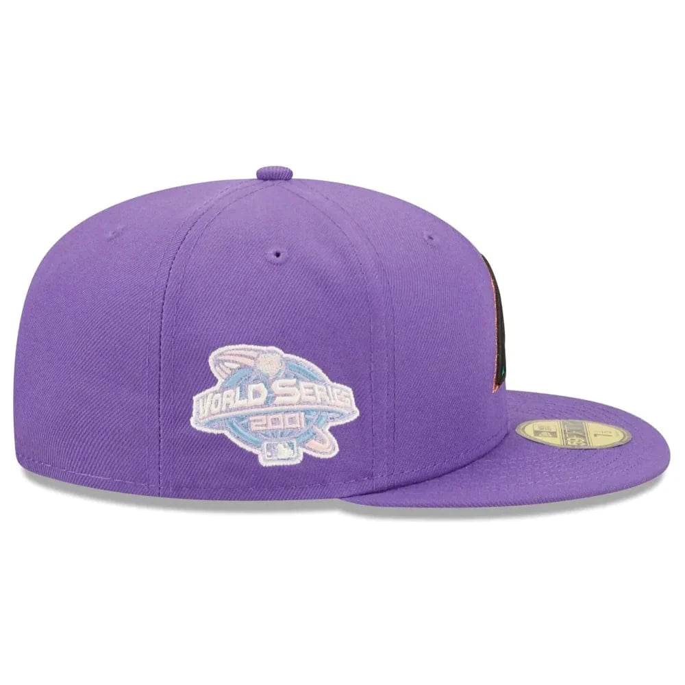 New Era Caps Arizona Diamondbacks New Era MLB Pop Sweat 59FIFTY Fitted Hat - Purple