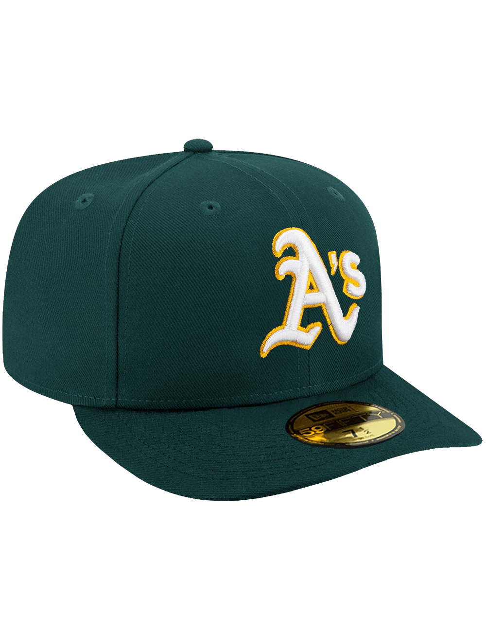 New Era Caps Athletics New Era MLB AC On-Field Road 59FIFTY Pre-Curved Fitted Hat - Green