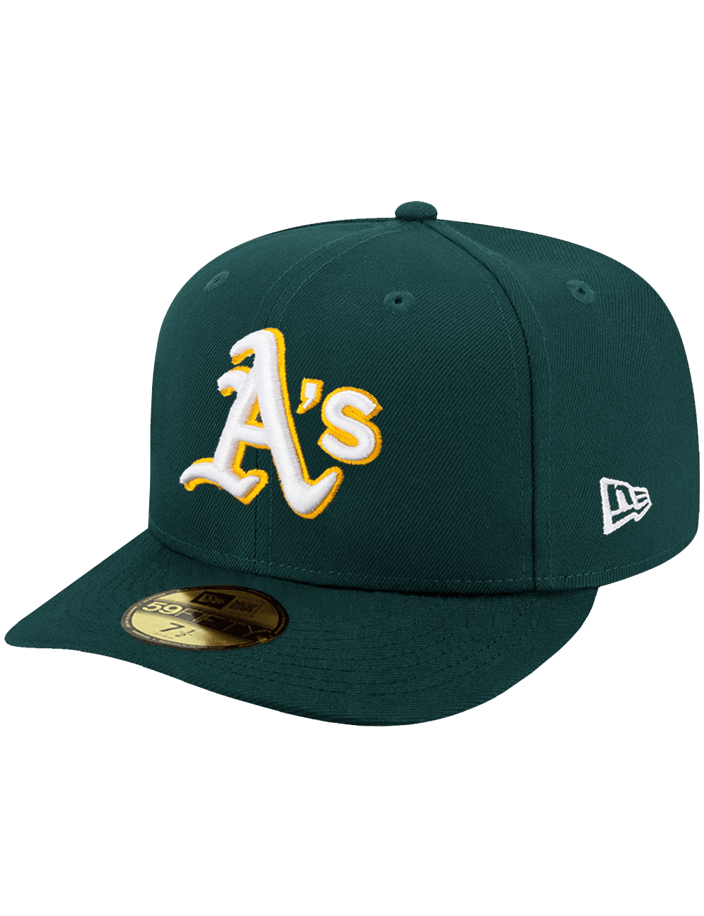 New Era Caps Athletics New Era MLB AC On-Field Road 59FIFTY Pre-Curved Fitted Hat - Green