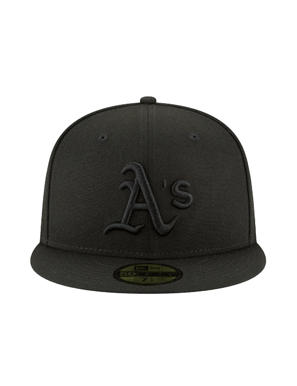 New Era Caps Athletics New Era MLB Black On Black 59FIFTY Fitted Hat
