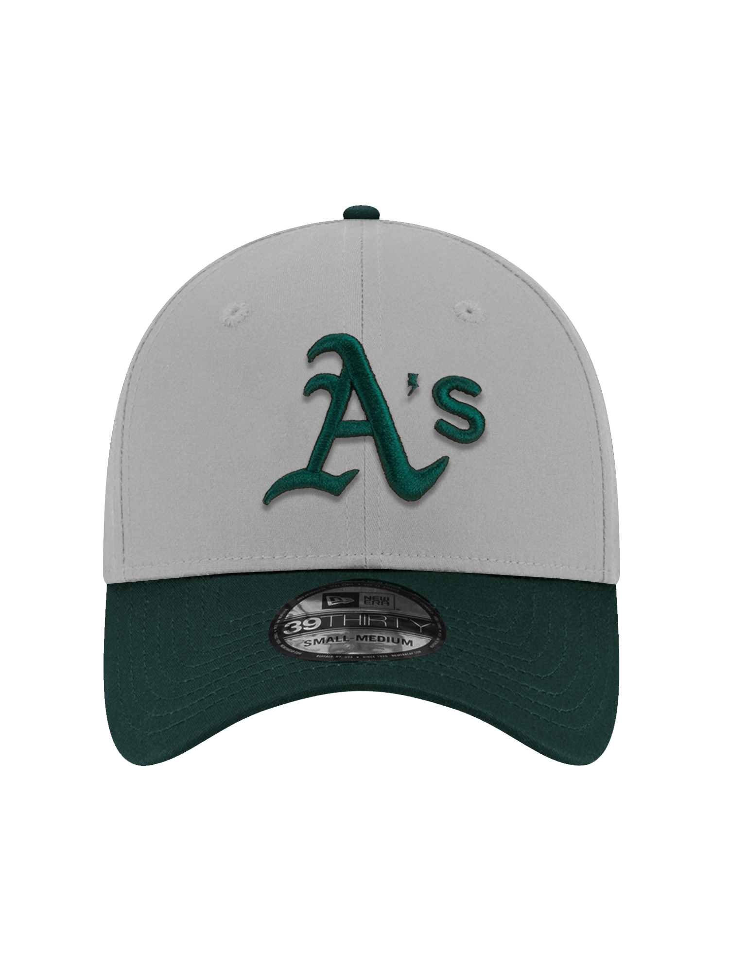 New Era Caps Athletics New Era MLB Team 2 Tone 39THIRTY Stretch-Fit Hat - Grey