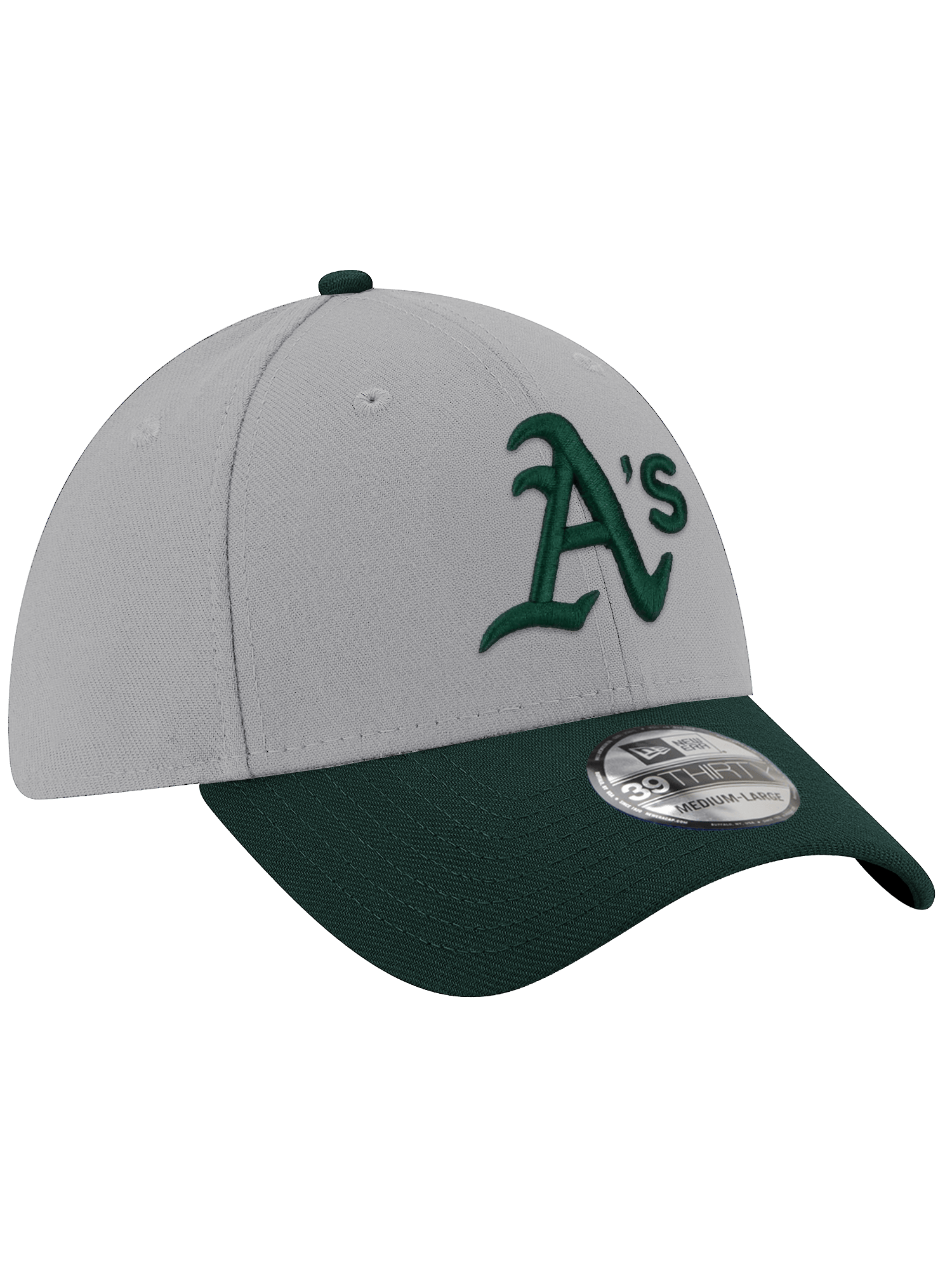 New Era Caps Athletics New Era MLB Team 2 Tone 39THIRTY Stretch-Fit Hat - Grey