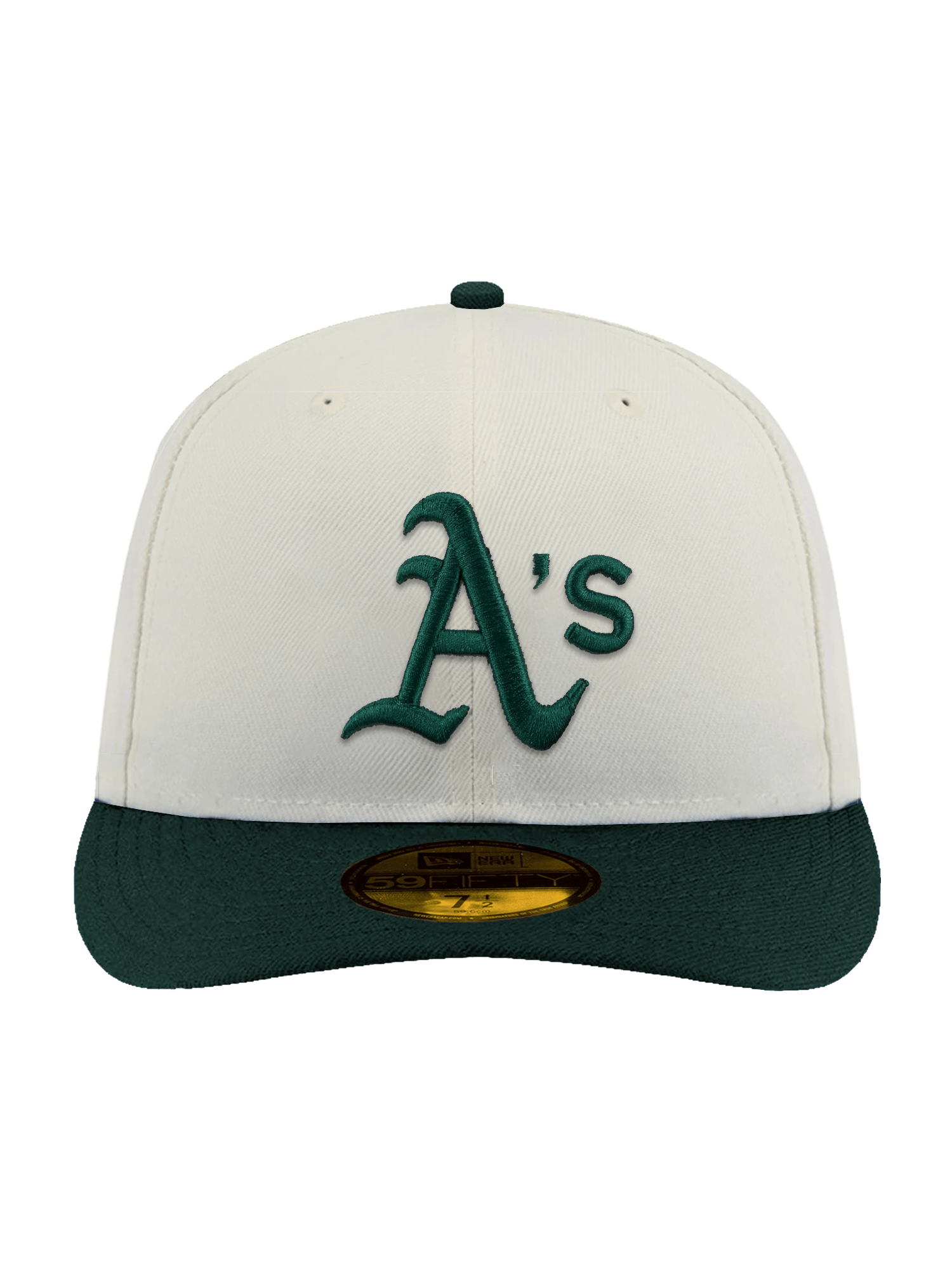 New Era Caps Athletics New Era MLB Team 2 Tone 59FIFTY Pre-Curved Fitted Hat - Chrome