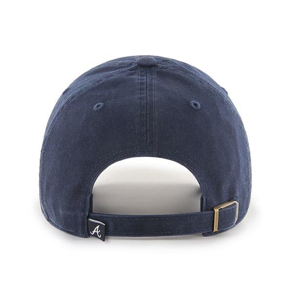 47 Brand Caps Atlanta Braves '47 MLB Road Clean Up Strapback Hat - Navy
