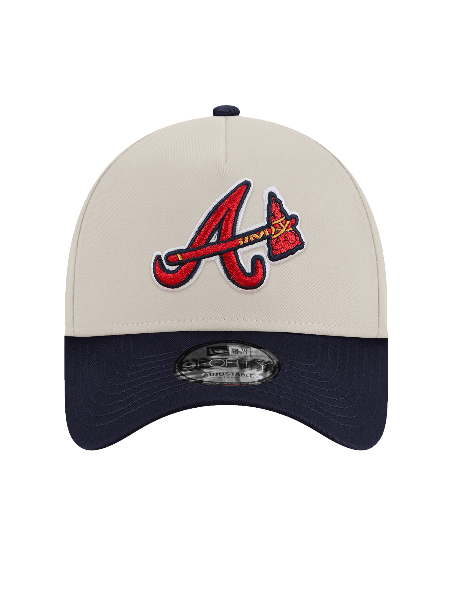 New Era Caps Atlanta Braves New Era MLB 00 All Star 9FORTY A-Frame Snapback Hat - Stone