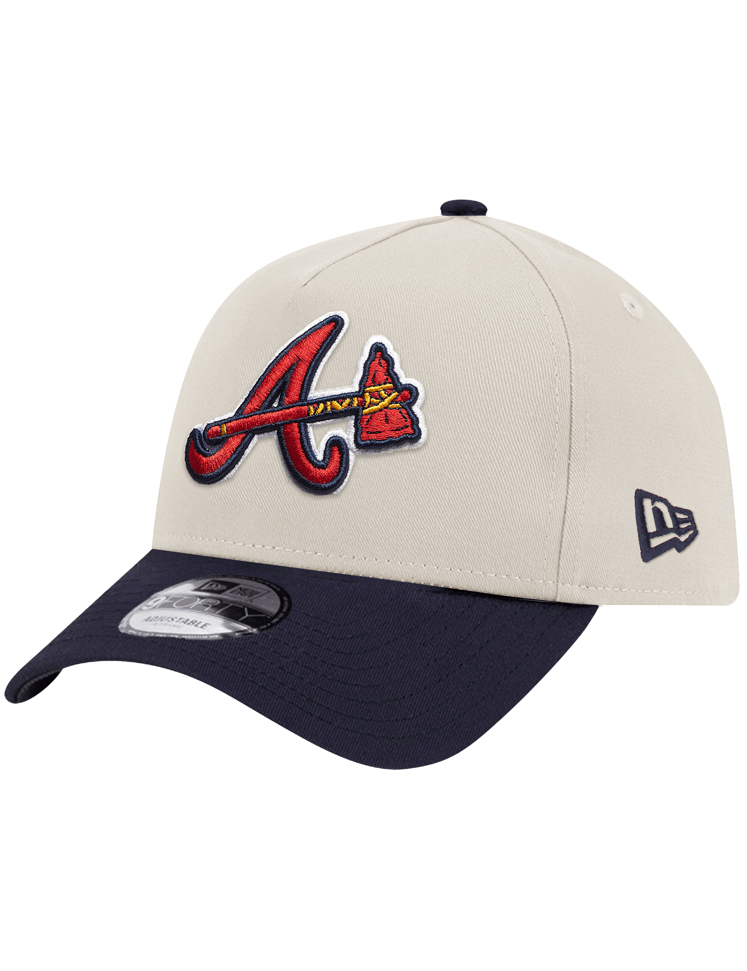 New Era Caps Atlanta Braves New Era MLB 00 All Star 9FORTY A-Frame Snapback Hat - Stone