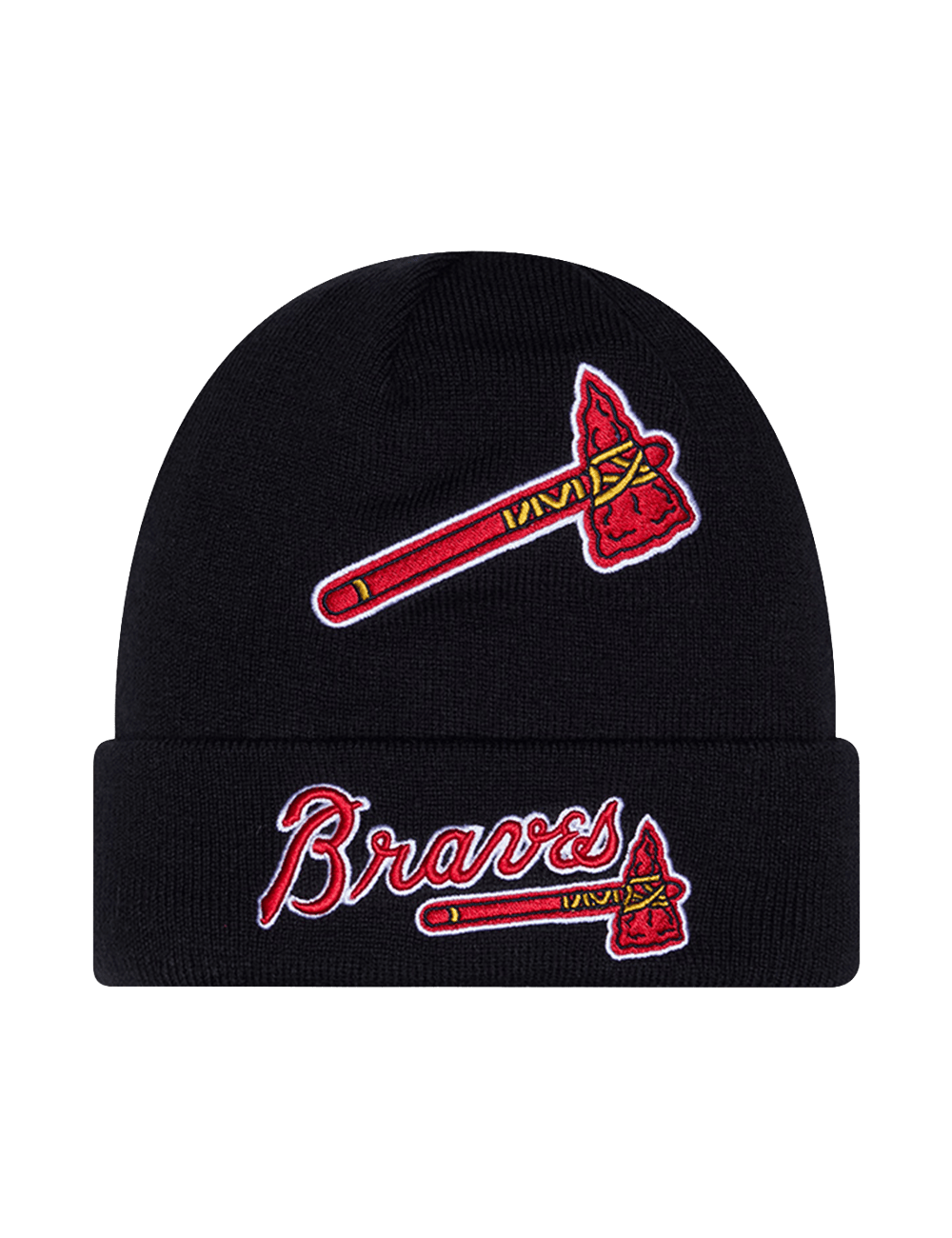 New Era Beanies OSFM Atlanta Braves New Era MLB 26 AC Clubhouse Knit Beanie - Navy