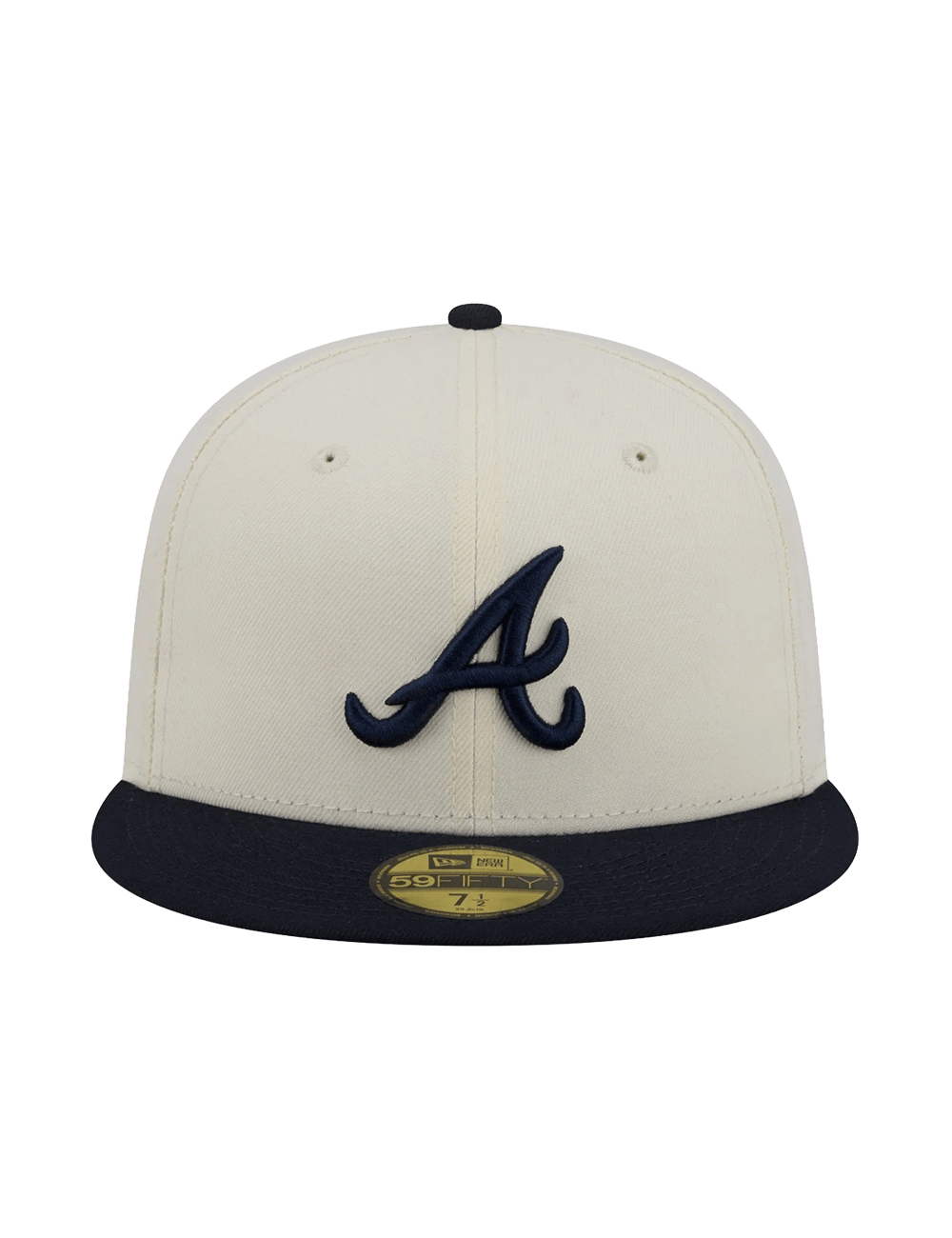 New Era Caps Atlanta Braves New Era MLB Team 2 Tone 59FIFTY Fitted Hat - Chrome