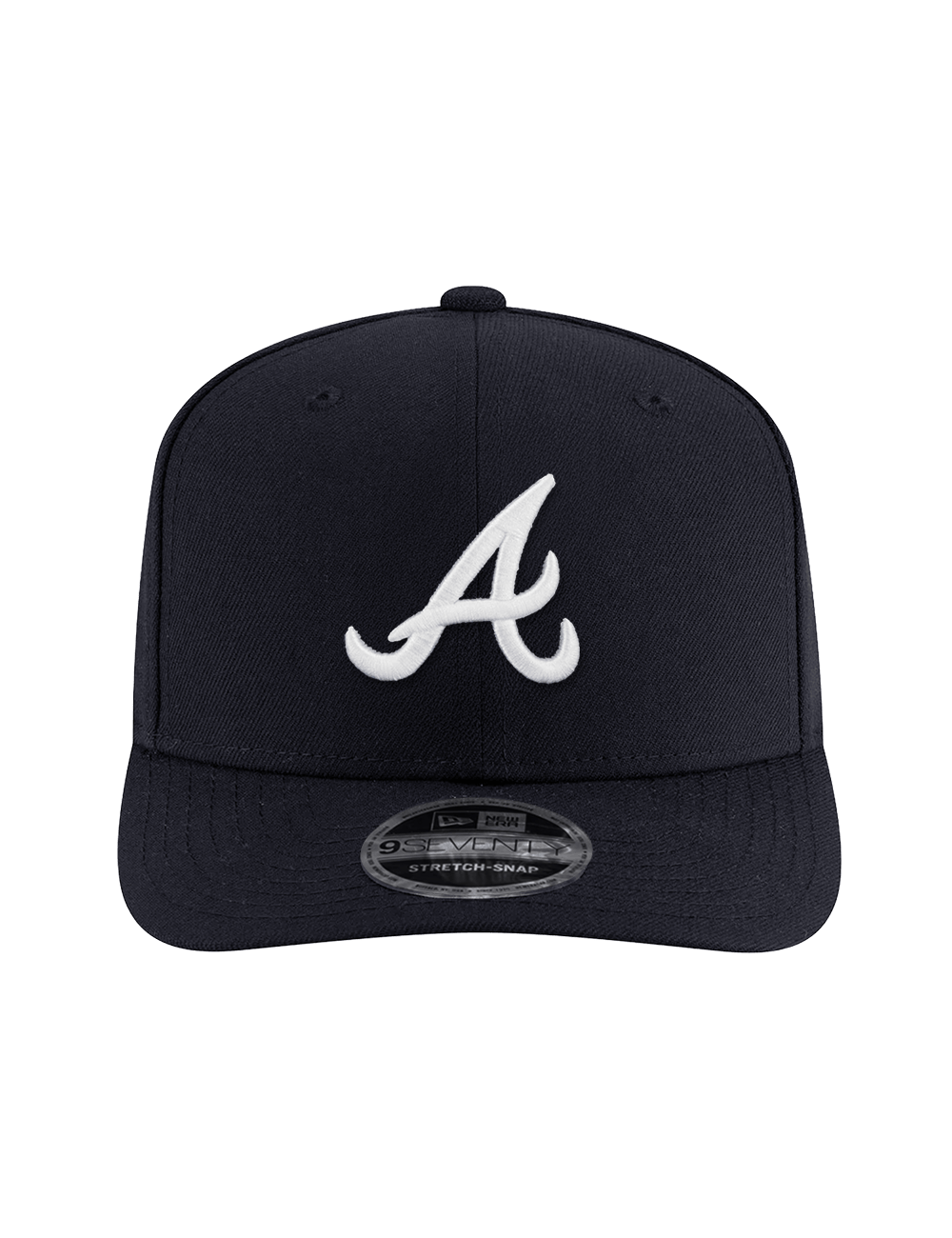New Era Caps OSFA Atlanta Braves New Era MLB Team 9SEVENTY Stretch Snapback Hat - Navy