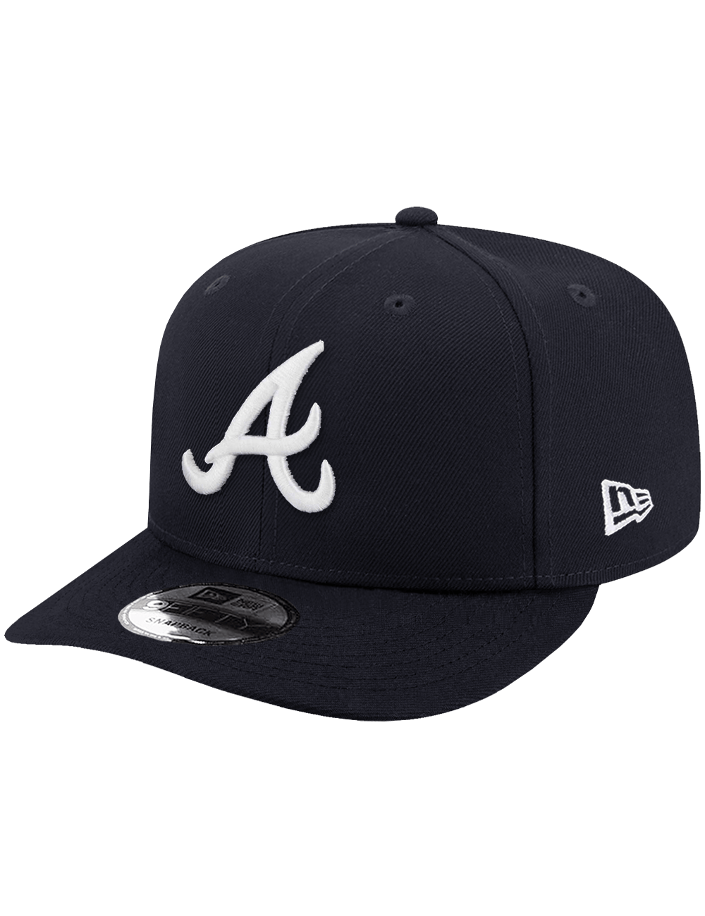 New Era Caps Atlanta Braves New Era MLB Team Pre-Curved 9FIFTY Snapback Hat - Navy