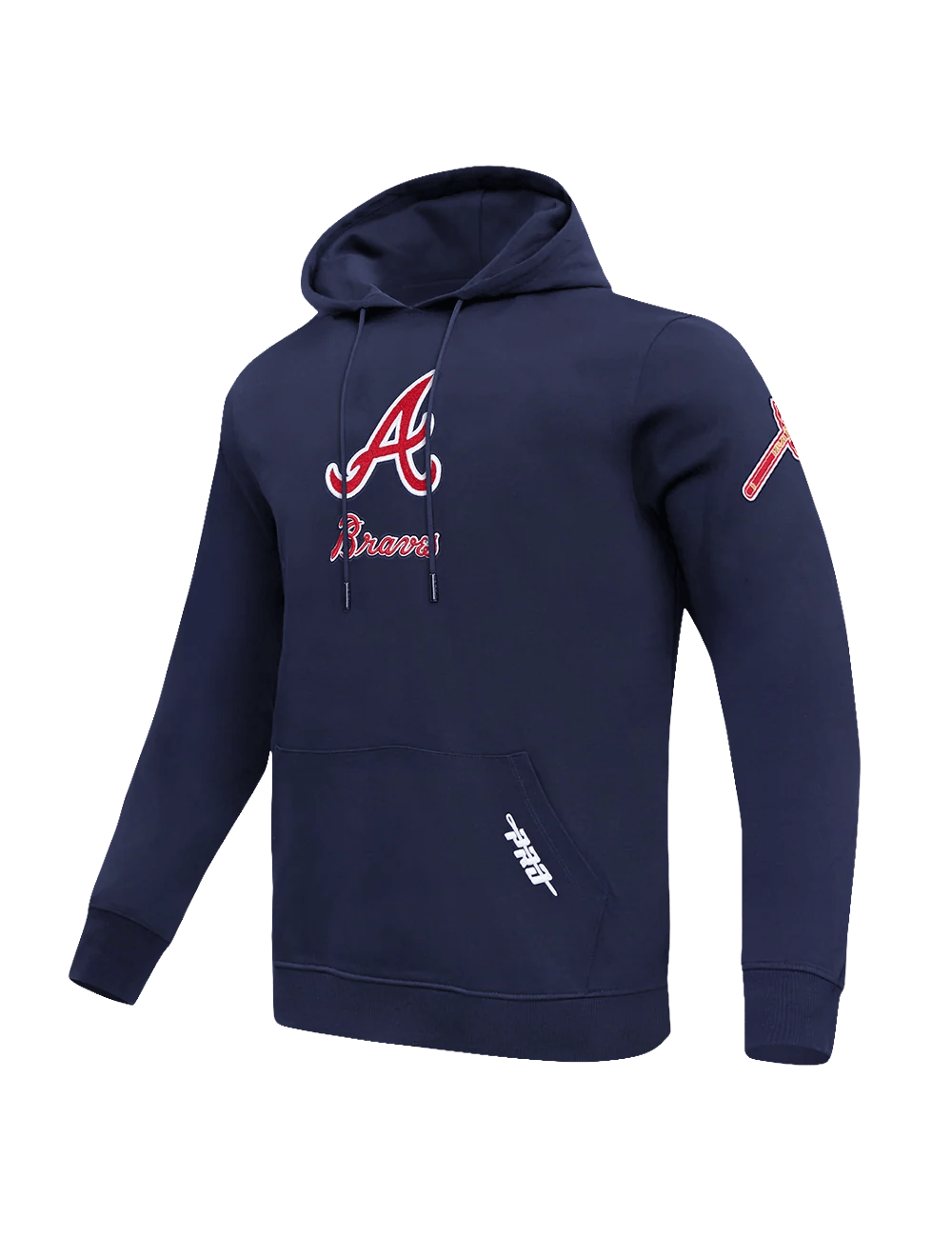 Pro Standard Jumpers Atlanta Braves Pro Standard MLB Team Classic Chenille Flex Hoodie Jumper - Navy