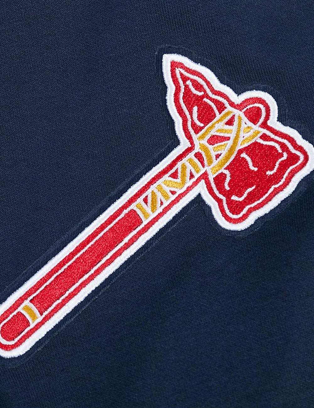 Pro Standard Jumpers Atlanta Braves Pro Standard MLB Team Classic Chenille Flex Hoodie Jumper - Navy