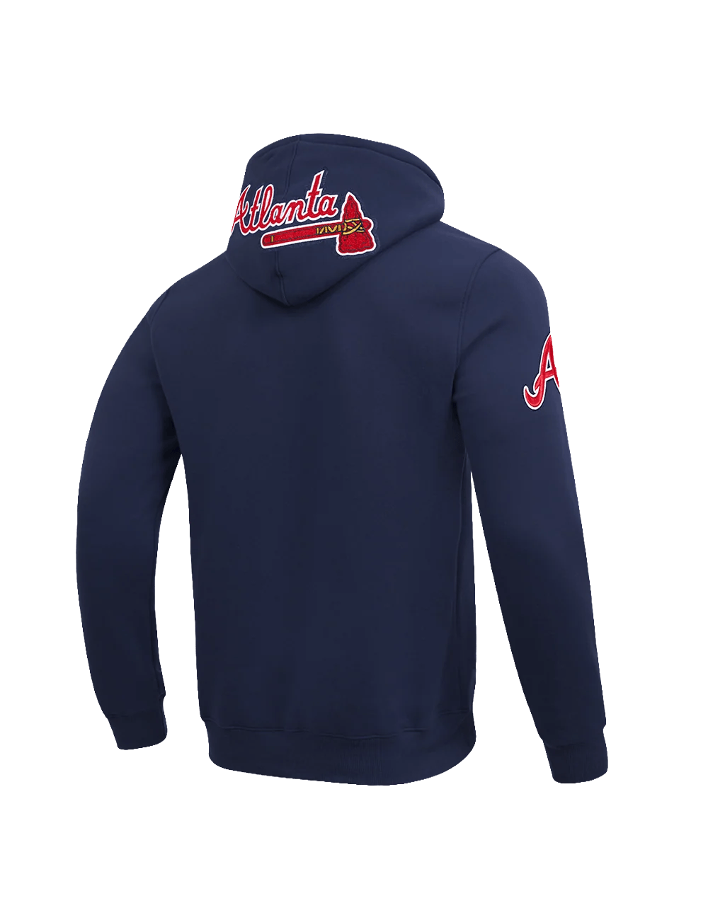 Pro Standard Jumpers Atlanta Braves Pro Standard MLB Team Classic Chenille Flex Hoodie Jumper - Navy