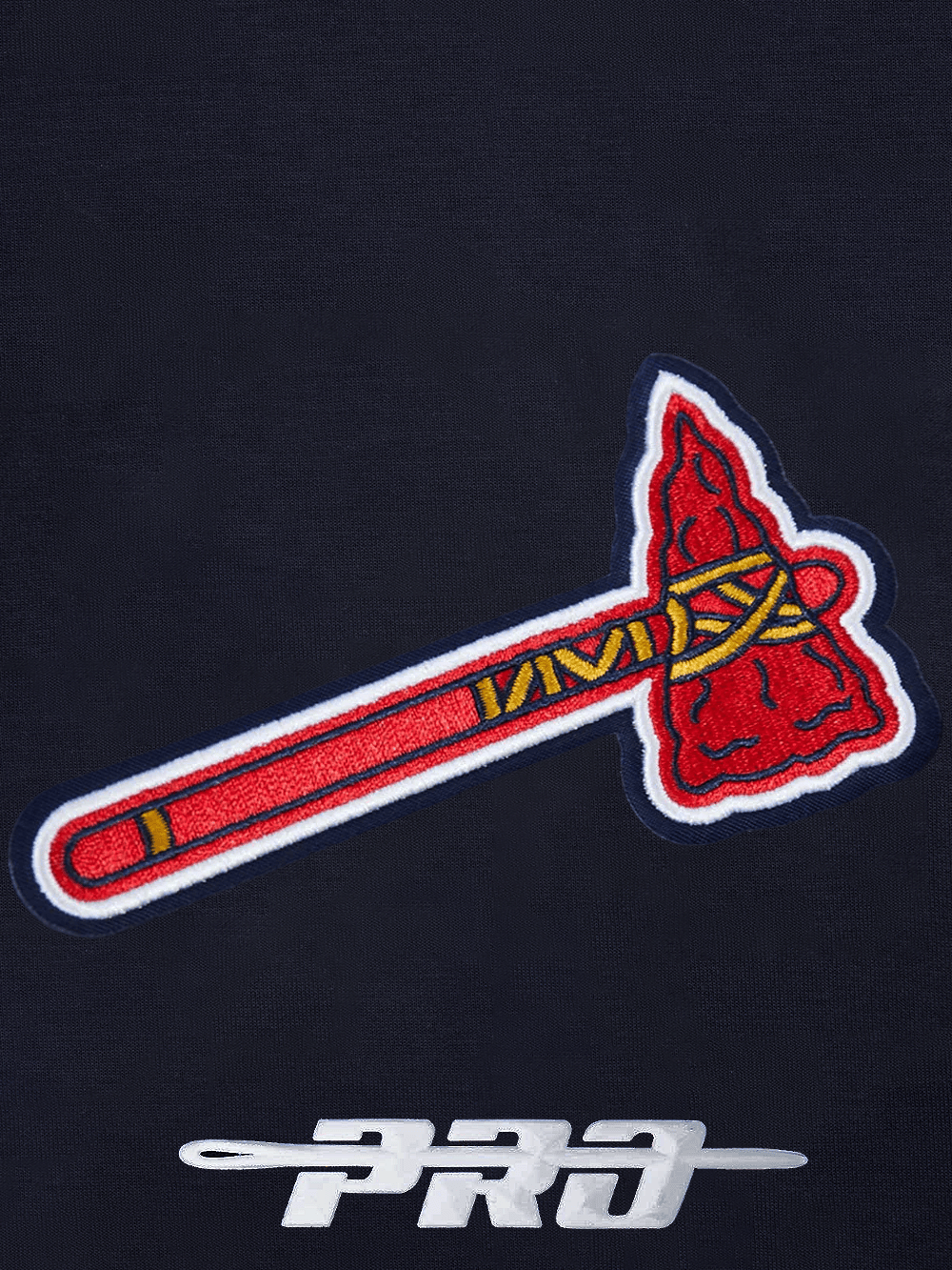 Pro Standard T-Shirts Atlanta Braves Pro Standard MLB Team Classic Chenille Flex T-Shirt - Navy