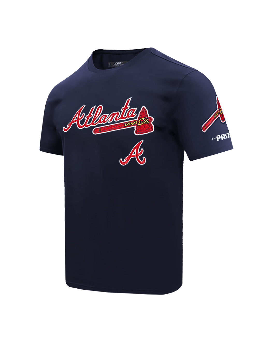 Pro Standard T-Shirts Atlanta Braves Pro Standard MLB Team Classic Chenille Flex T-Shirt - Navy