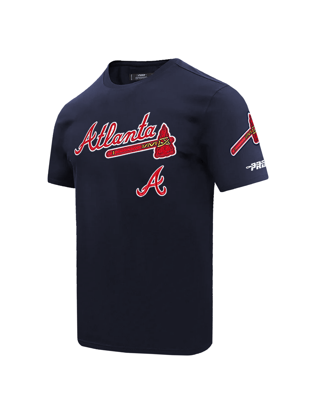Pro Standard T-Shirts Atlanta Braves Pro Standard MLB Team Classic Chenille Flex T-Shirt - Navy