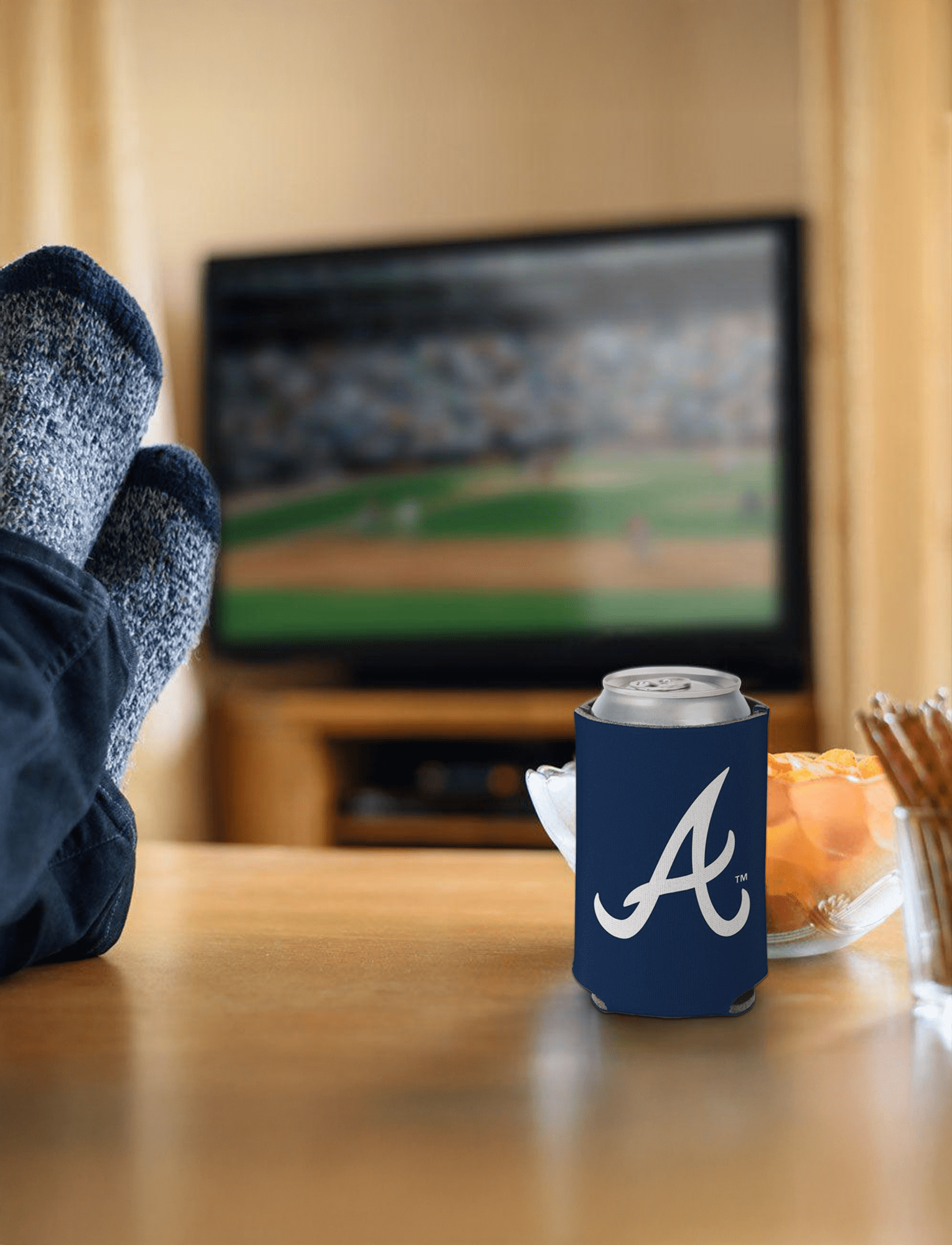 Wincraft Accessories Atlanta Braves Wincraft MLB Double Sided Can Cooler/Stubby Holder