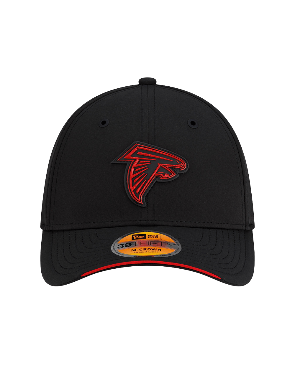 New Era Caps Atlanta Falcons New Era NFL 26 Sideline 39THIRTY M-Crown Stretch-Fit Hat - Black
