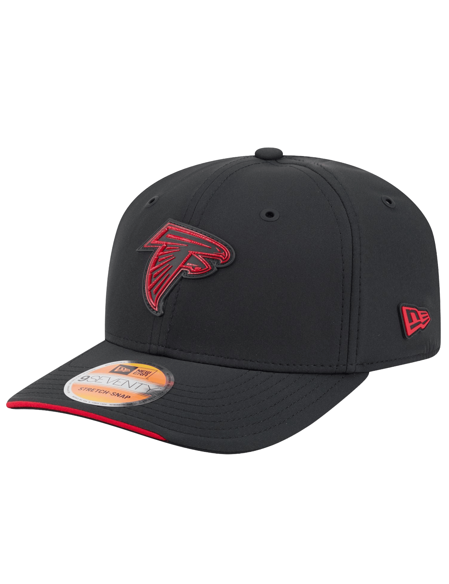 New Era Caps OSFM Atlanta Falcons New Era NFL 26 Sideline 9SEVENTY Stretch-Snapback Hat - Black