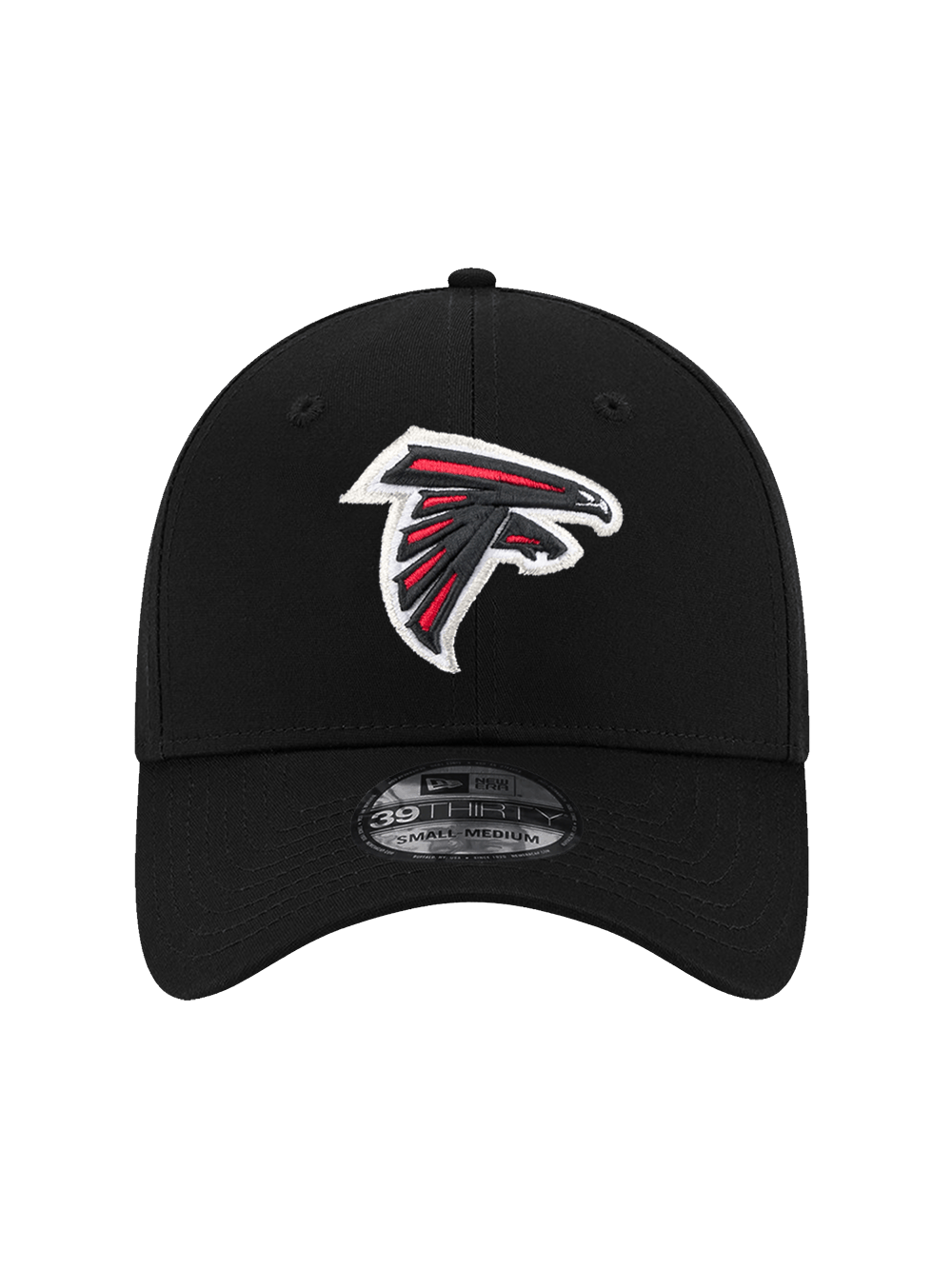 New Era Caps Atlanta Falcons New Era NFL Team 39THIRTY Flex Fit Curve Hat - Black