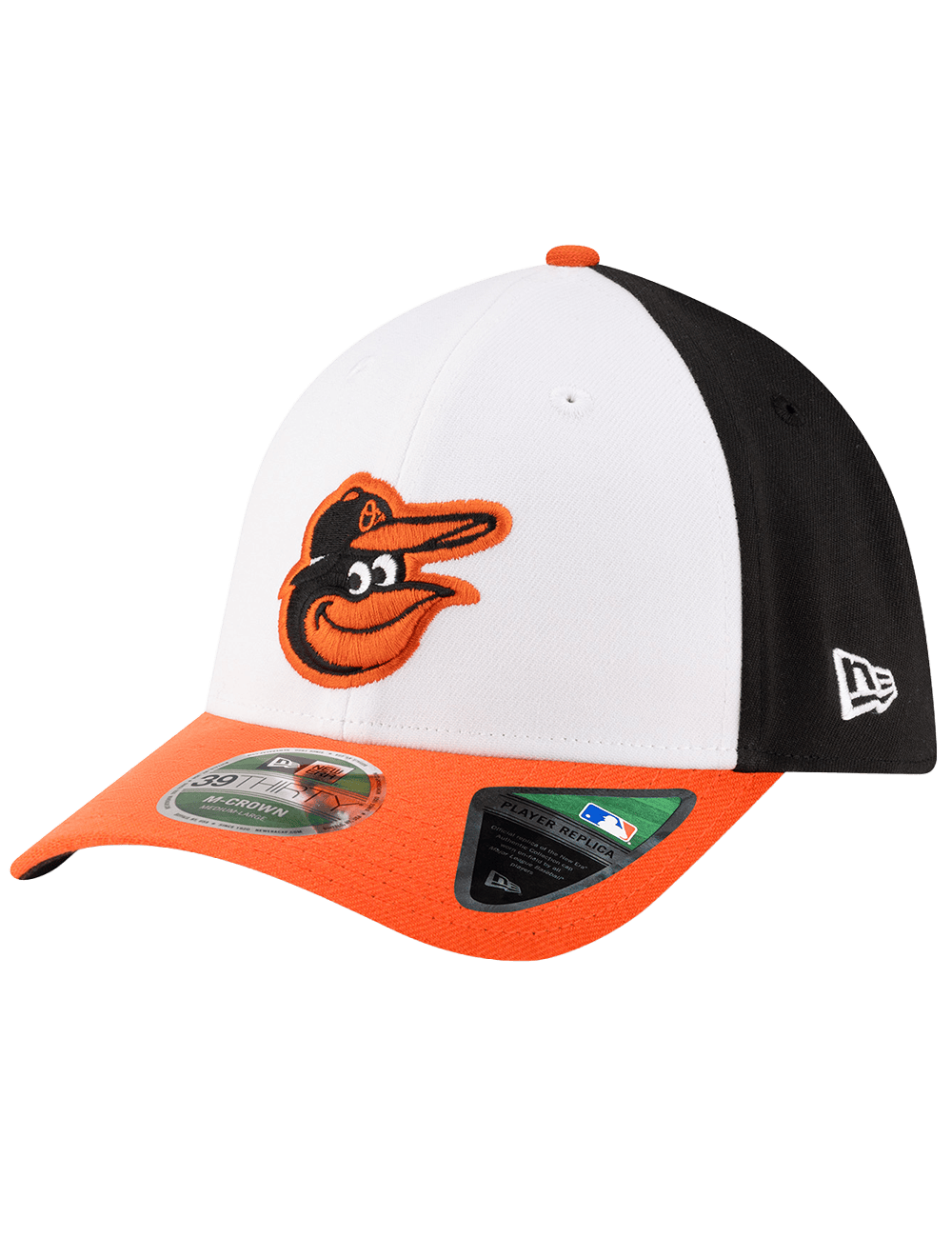 New Era Caps Baltimore Orioles New Era MLB Player Replica 39THIRTY M-Crown Stretch-Fit Hat - White