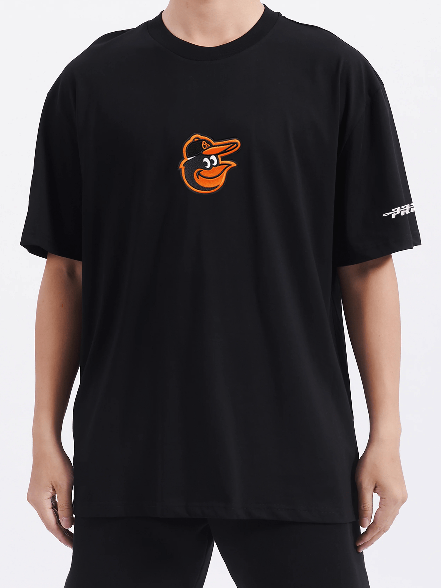 Pro Standard T-Shirts Baltimore Orioles Pro Standard MLB Icon Drop Shoulder T-Shirt - Black