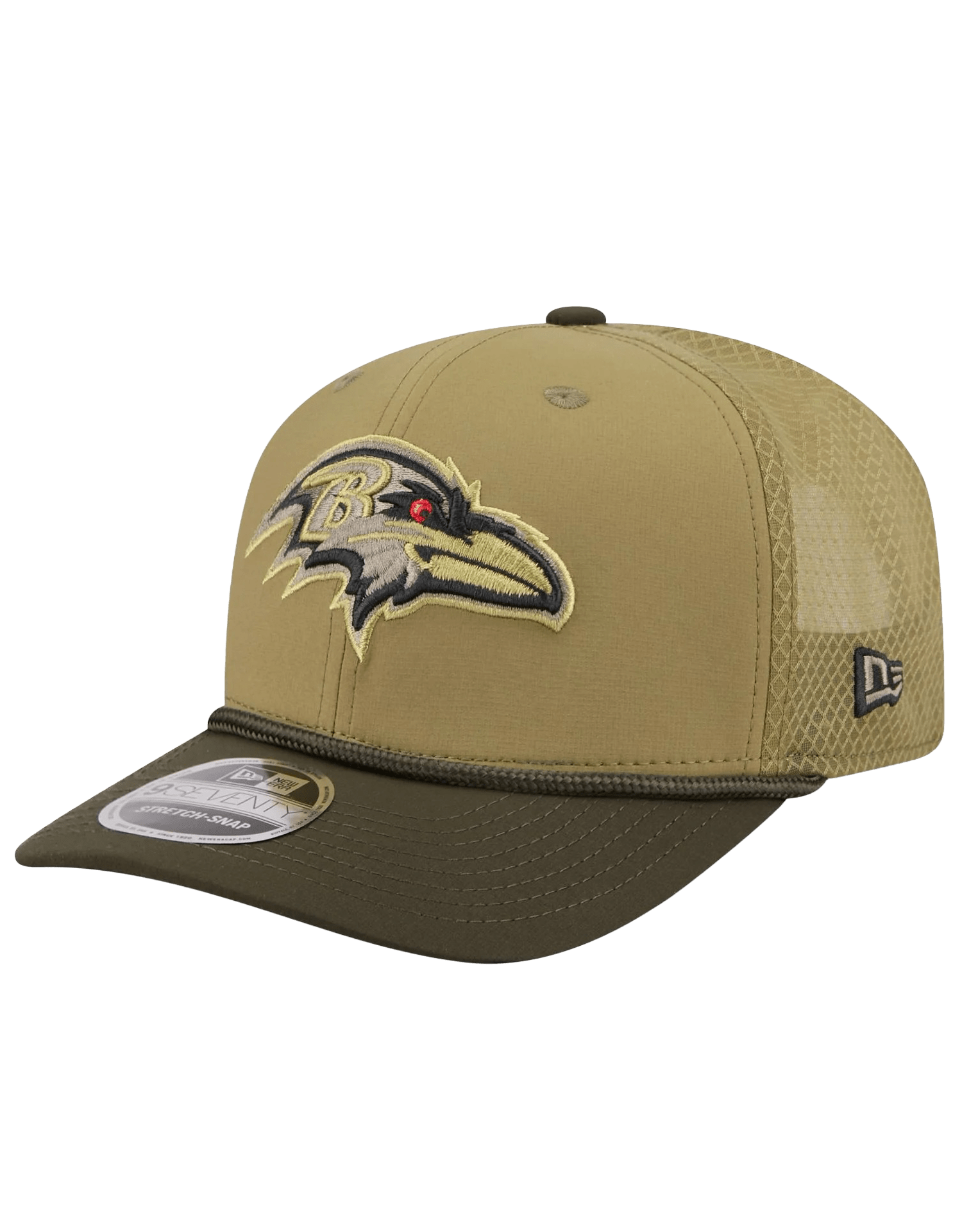 New Era Caps Baltimore Ravens New Era NFL 25 Salute To Service 9SEVENTY Stretch-Snapback Hat