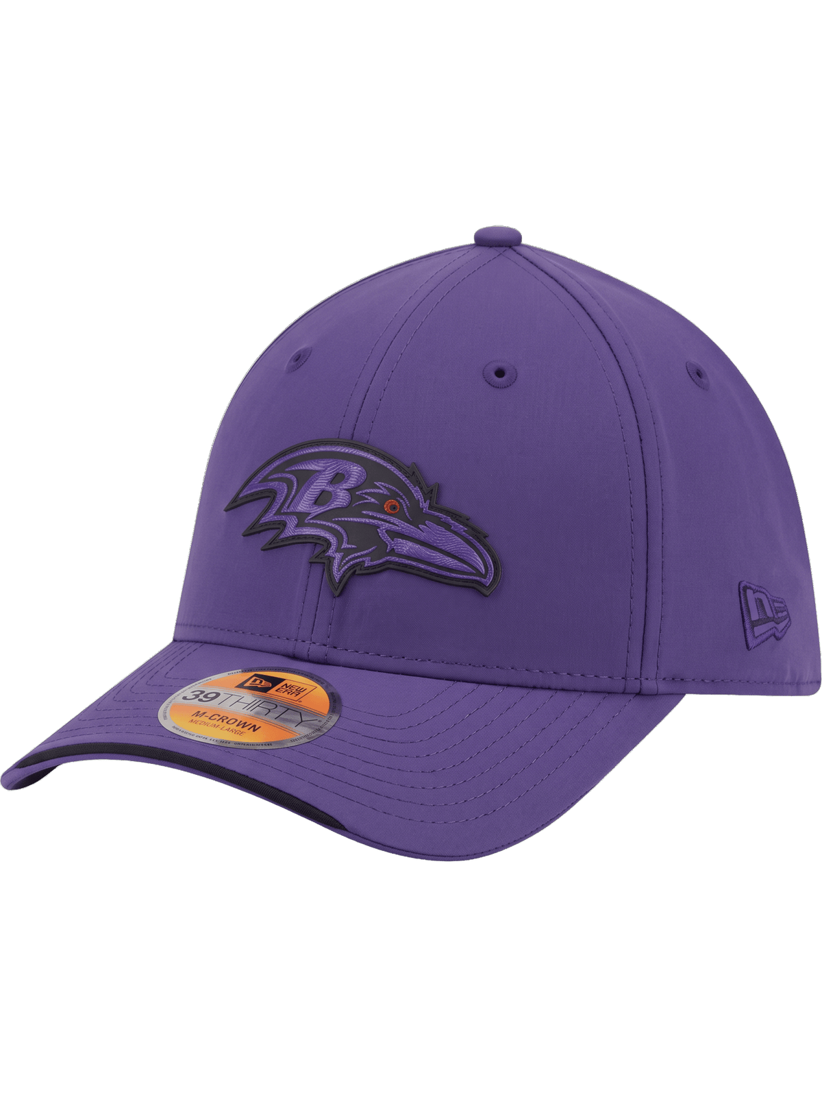 New Era Caps Baltimore Ravens New Era NFL 26 Sideline 39THIRTY M-Crown Stretch-Fit Hat - Purple