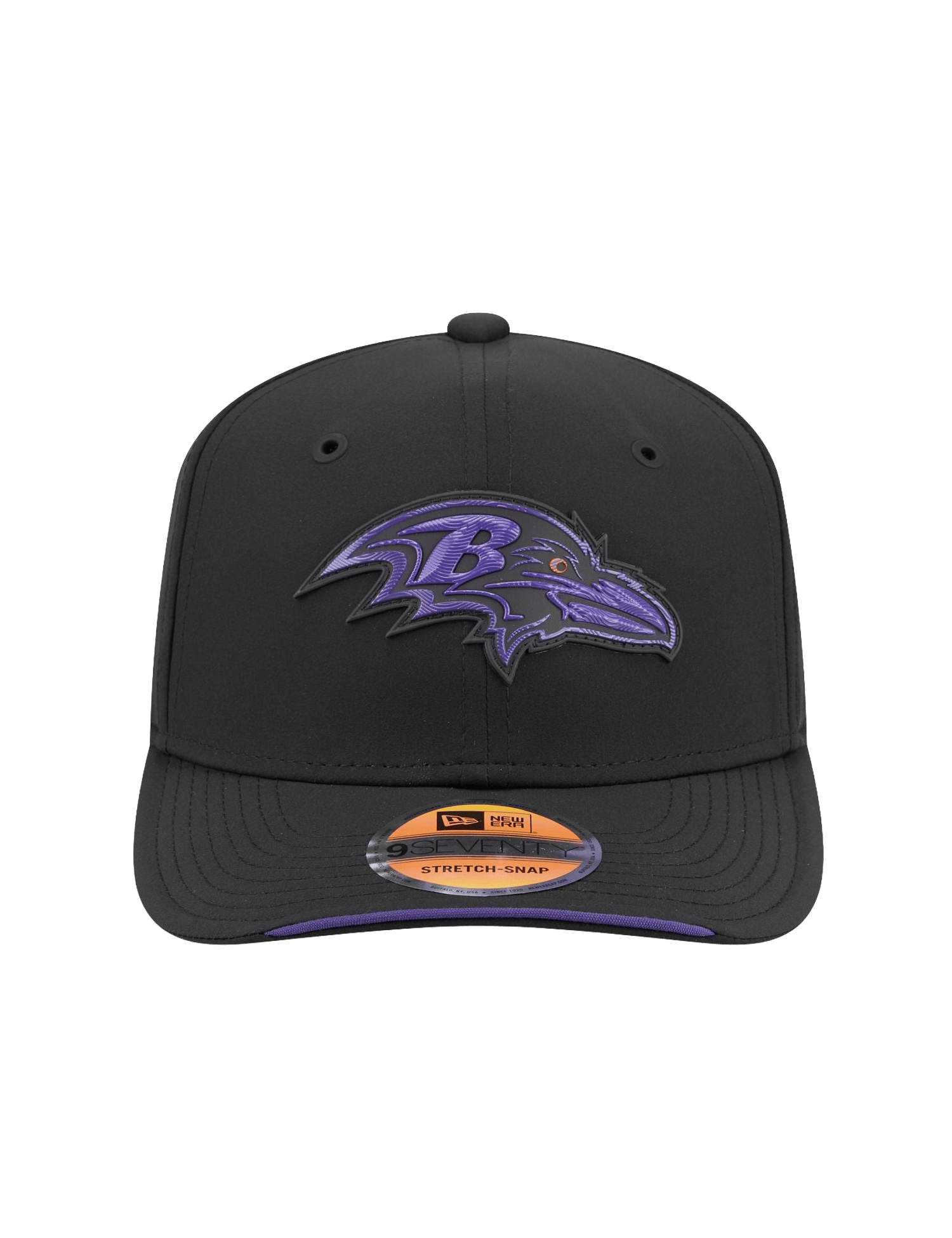 New Era Caps OSFM Baltimore Ravens New Era NFL 26 Sideline 9SEVENTY Stretch-Snapback Hat - Black