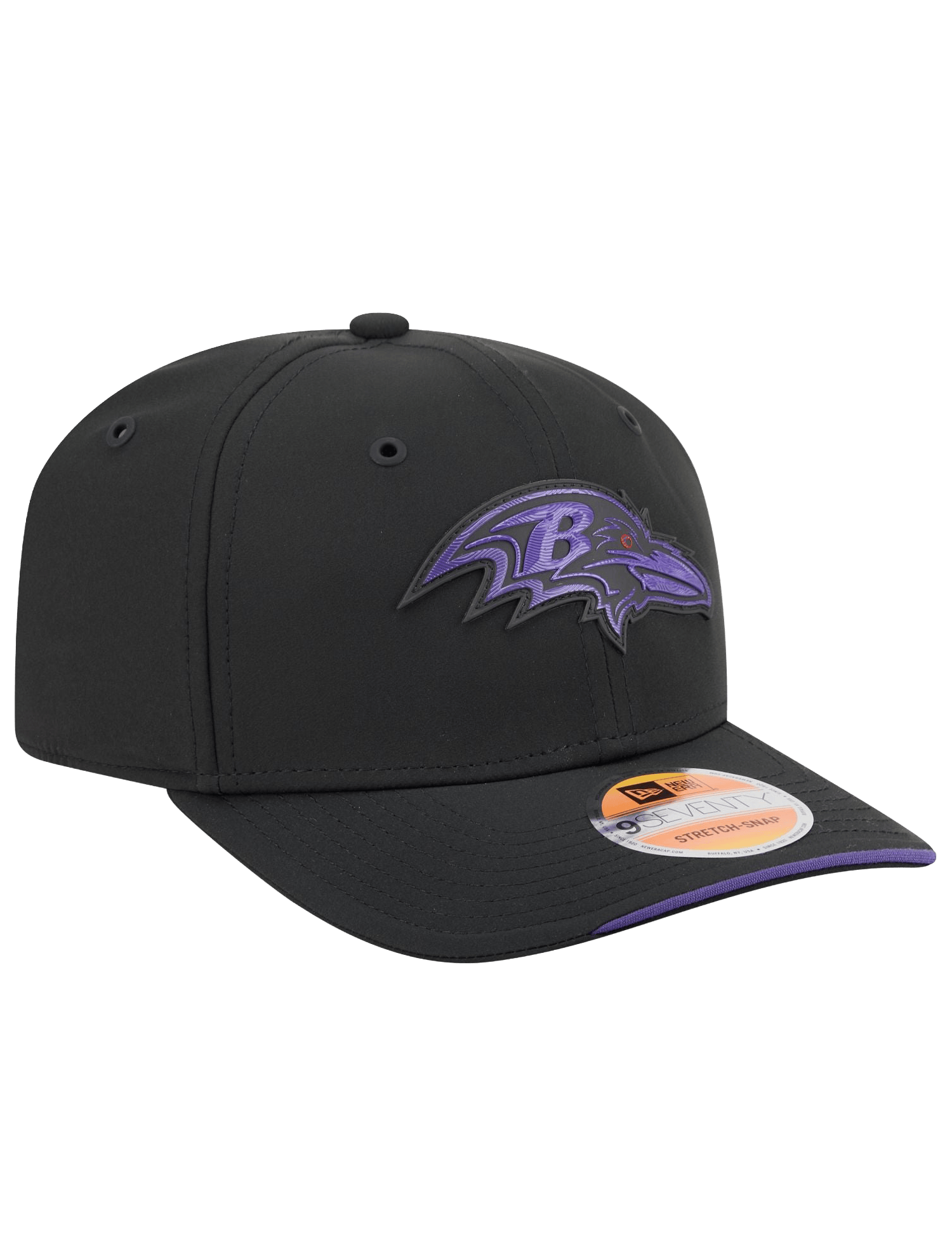 New Era Caps OSFM Baltimore Ravens New Era NFL 26 Sideline 9SEVENTY Stretch-Snapback Hat - Black