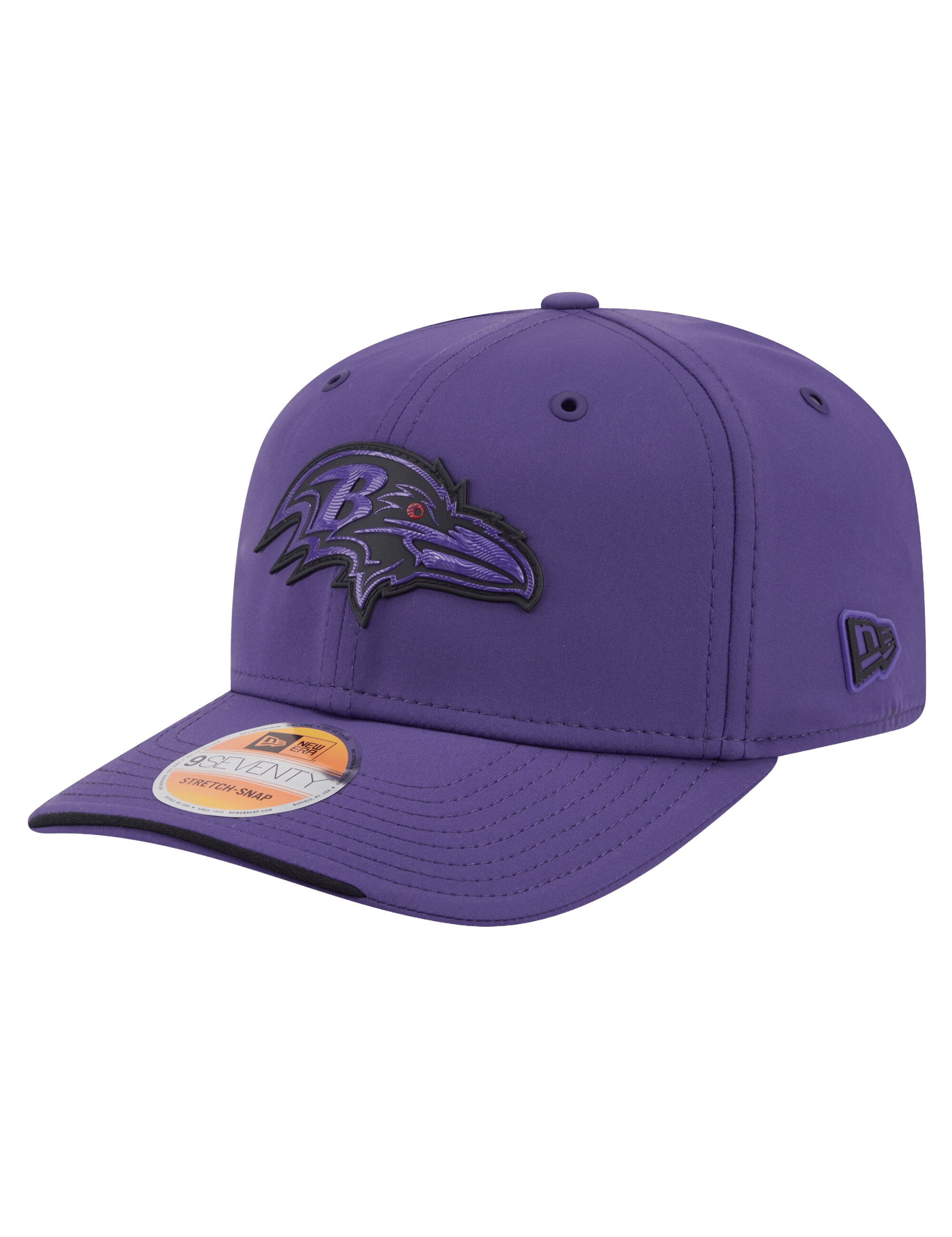 New Era Caps OSFM Baltimore Ravens New Era NFL 26 Sideline 9SEVENTY Stretch-Snapback Hat - Purple