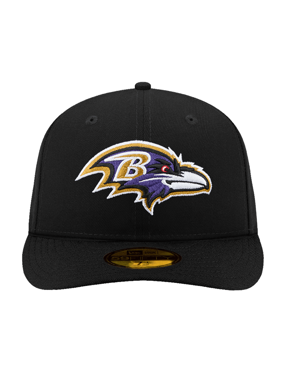 New Era Caps Baltimore Ravens New Era NFL Team 59FIFTY Pre-Curved Fitted Hat - Black