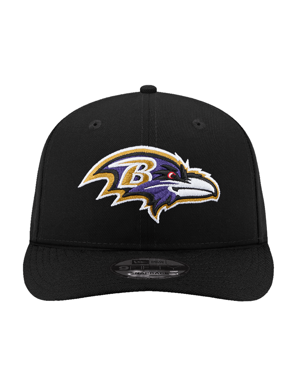New Era Caps Baltimore Ravens New Era NFL Team 9FIFTY Pre-Curved Snapback Hat - Black
